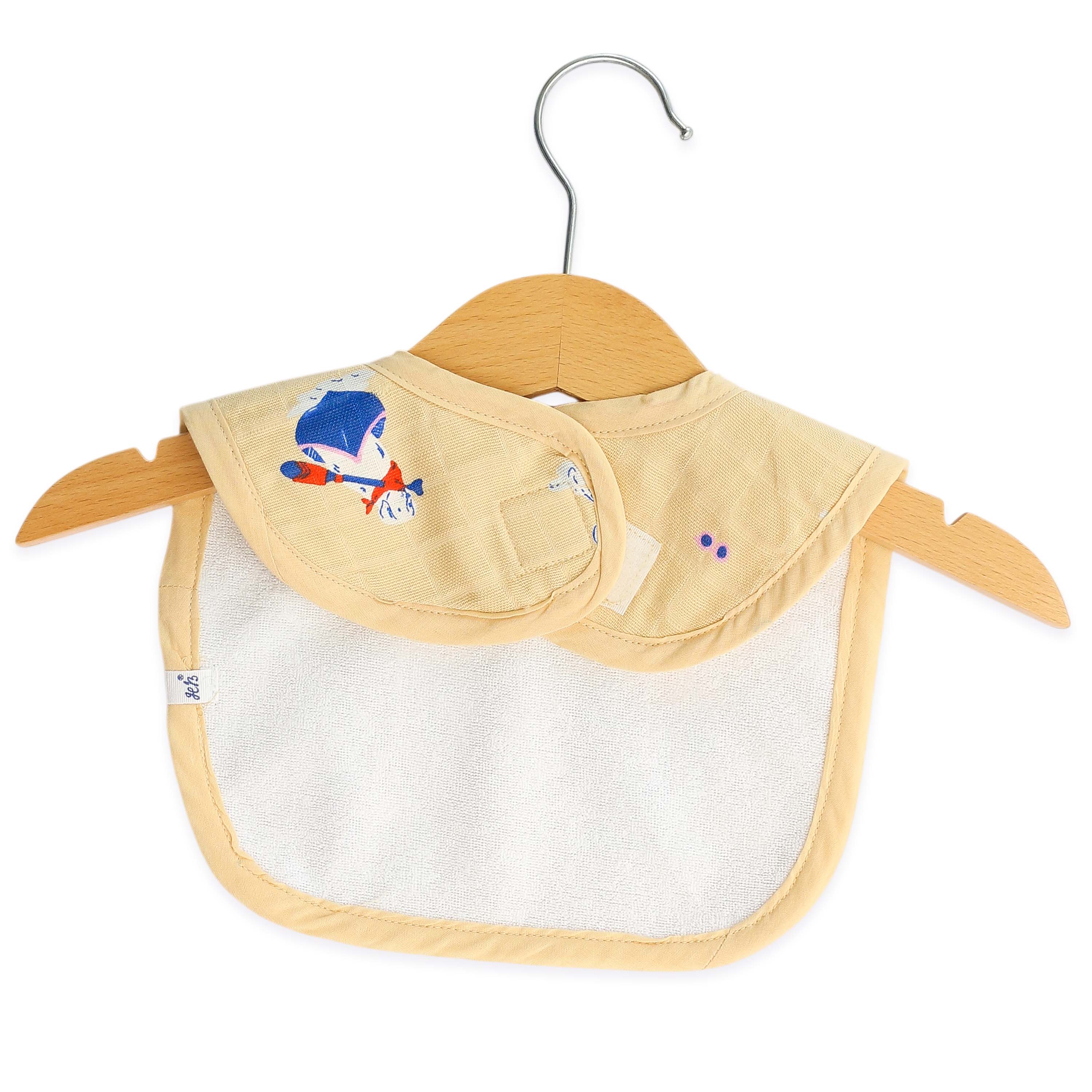 Reversible Muslin and Terry Bib - Assorted 3 Pack - Wonder Tales Combo  NEW