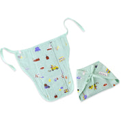 Snowy Village Tales - Reusable Muslin Nappies / Langot - 4 Layered Central Panel NEW