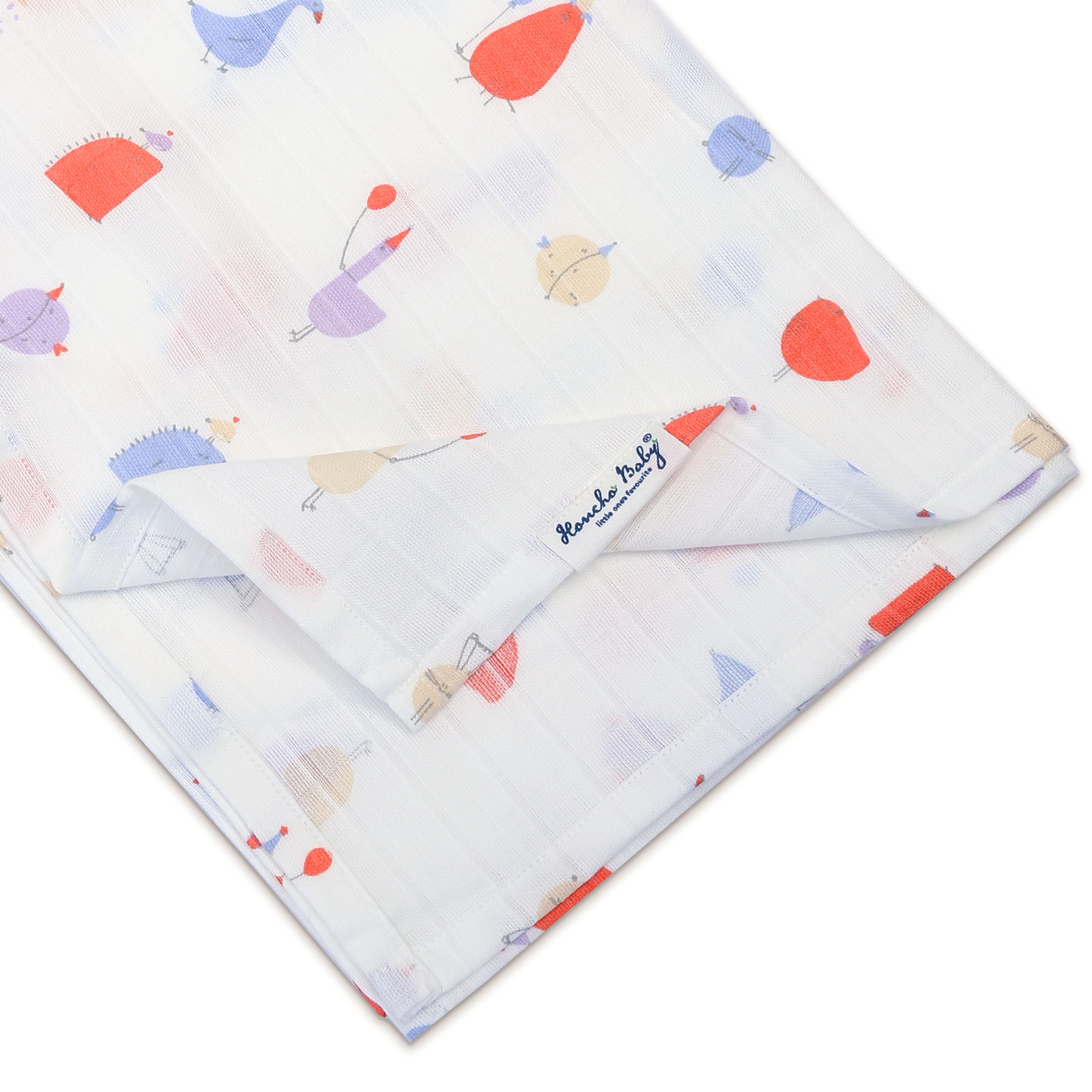 Magic Doodles - Muslin 100% Cotton Baby Towel (65 X 90 cms) 1 pack NEW