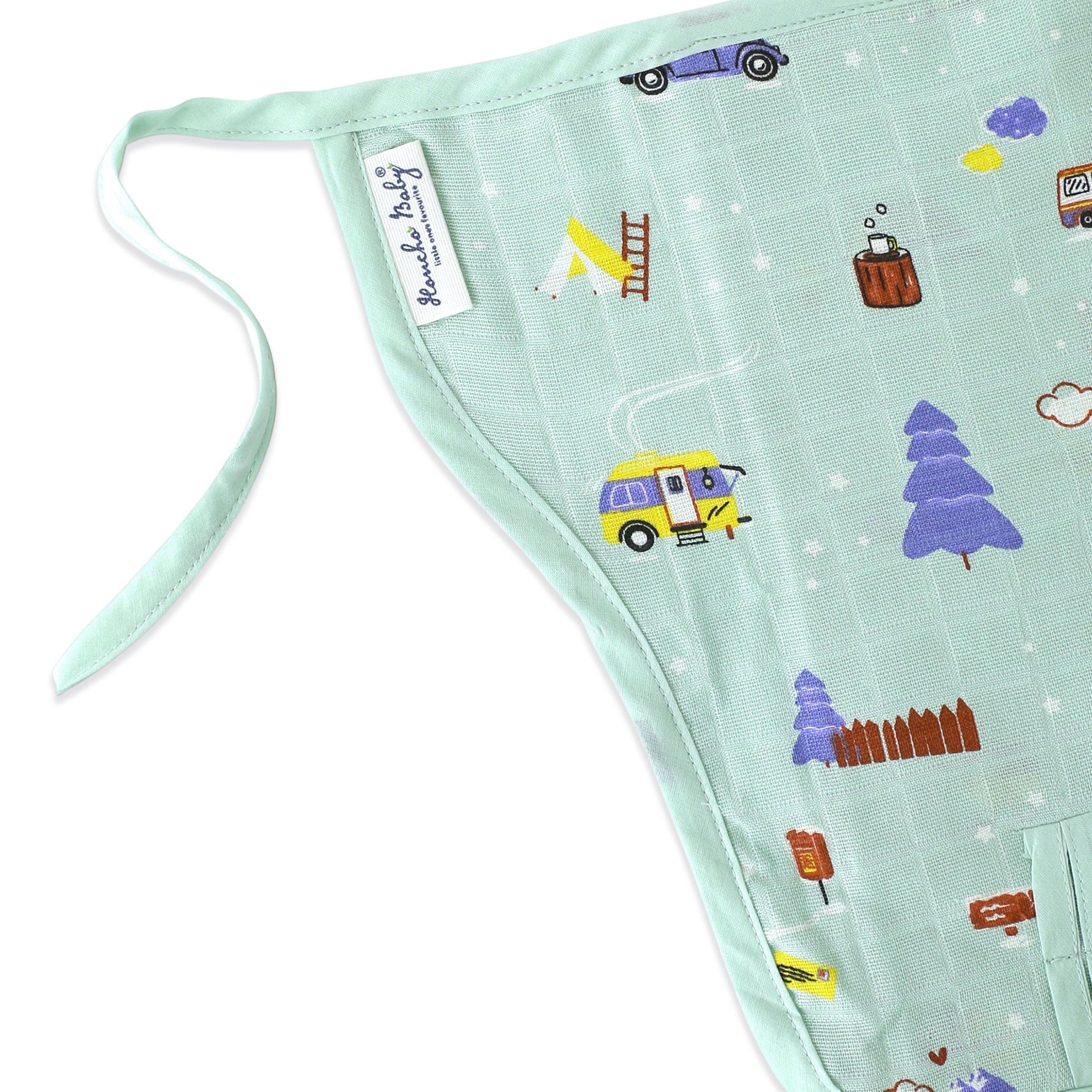 Assorted 6 pack - Reusable Muslin Nappies / Langot (4 Layered Central Panel)