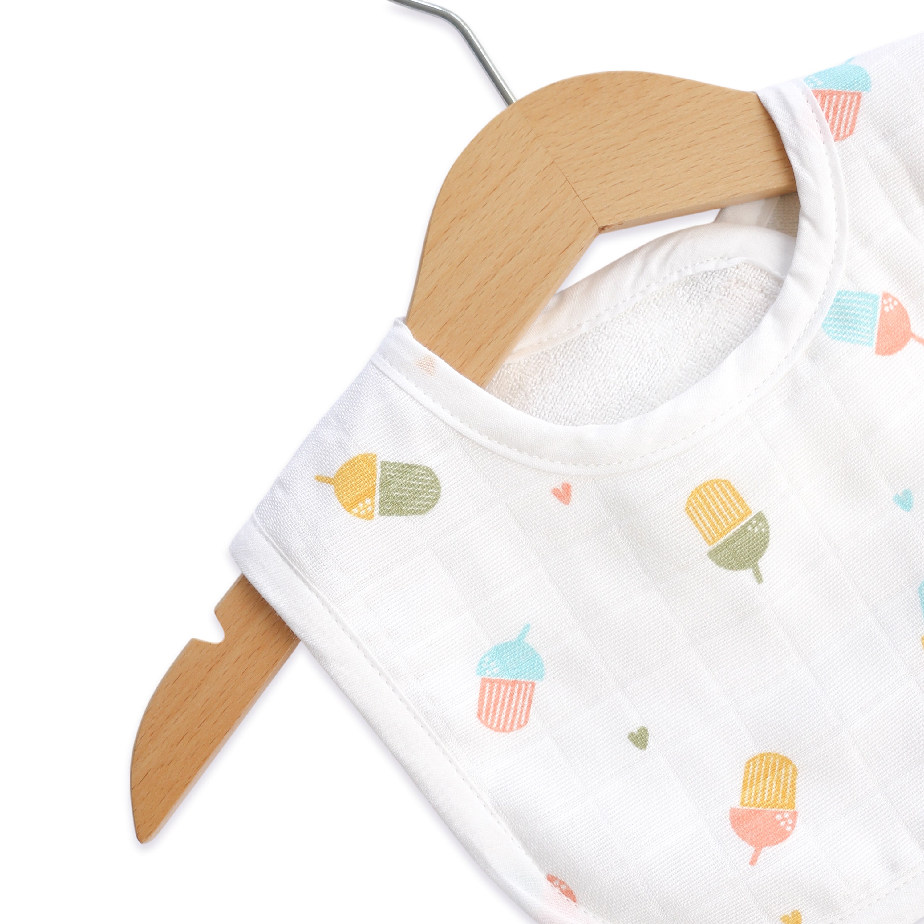 Reversible Muslin and Terry Bib - Assorted 3 Pack - Tiny Tales Combo