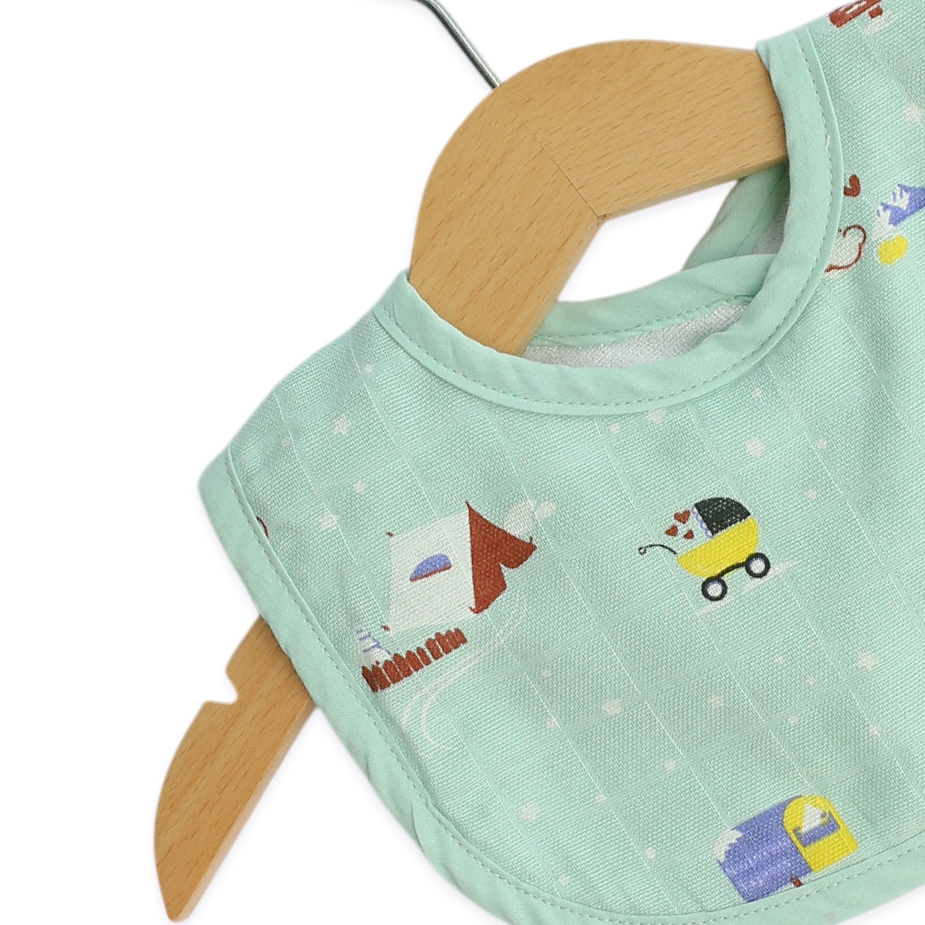 Reversible Muslin and Terry Bib - Assorted 3 Pack - Little Adventure Combo  NEW