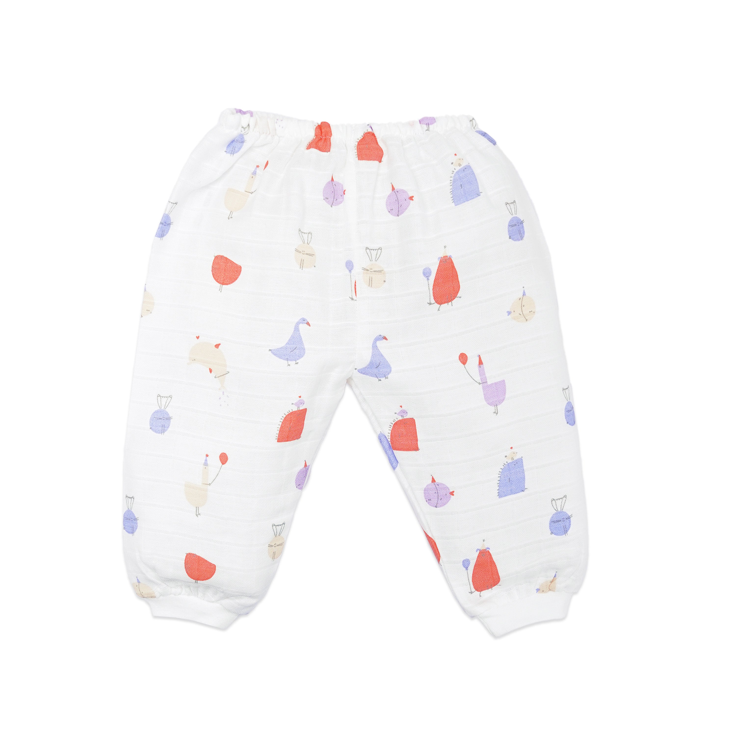 Muslin Unisex Pant for 12-18 Months - 4 Pack