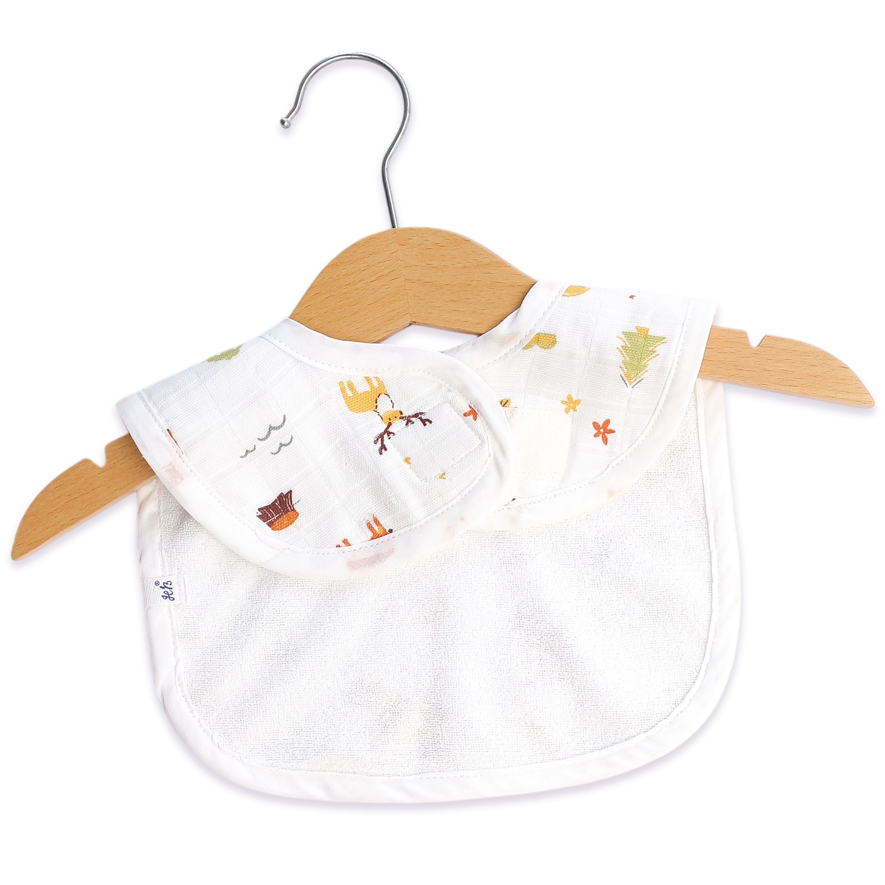 Reversible Muslin and Terry Bib - Assorted 3 Pack - Tiny Tales Combo