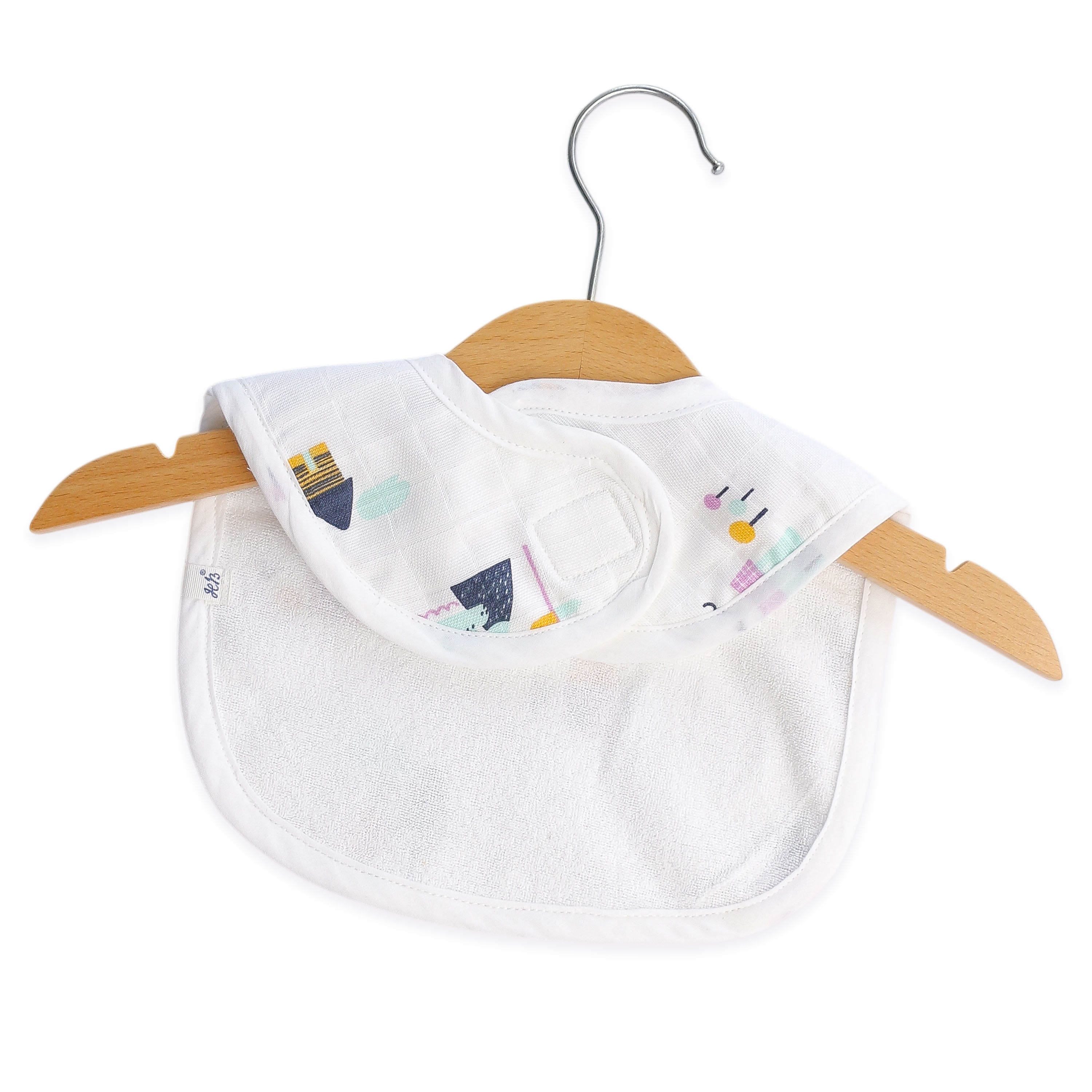 Reversible Muslin and Terry Bib - Assorted 3 Pack - Wonder Tales Combo  NEW