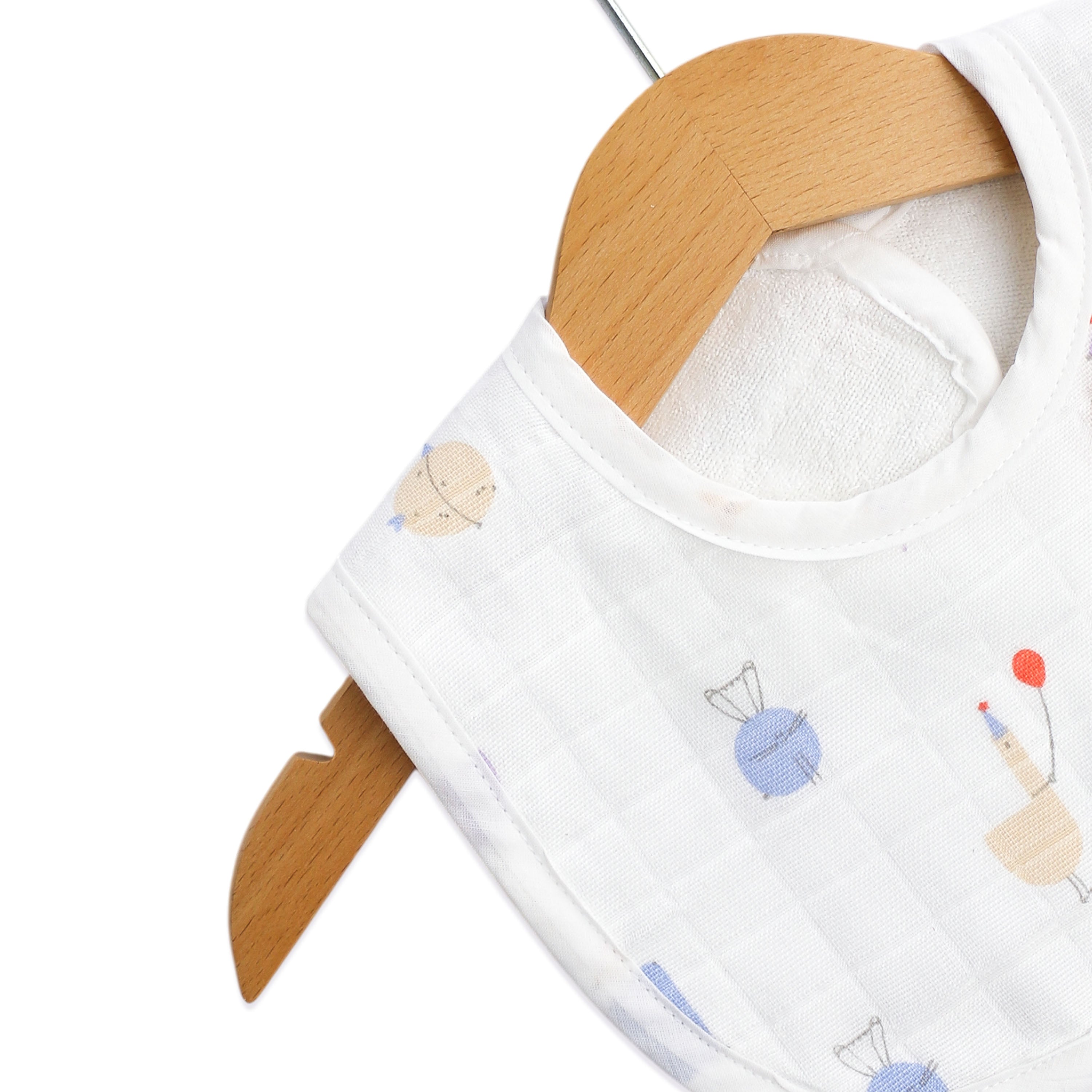 Reversible Muslin and Terry Bib - Assorted 3 Pack - Little Adventure Combo  NEW