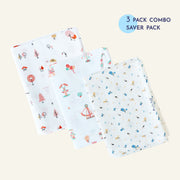 Soft Cotton Towels Assorted 3 pack - Fantasy World combo