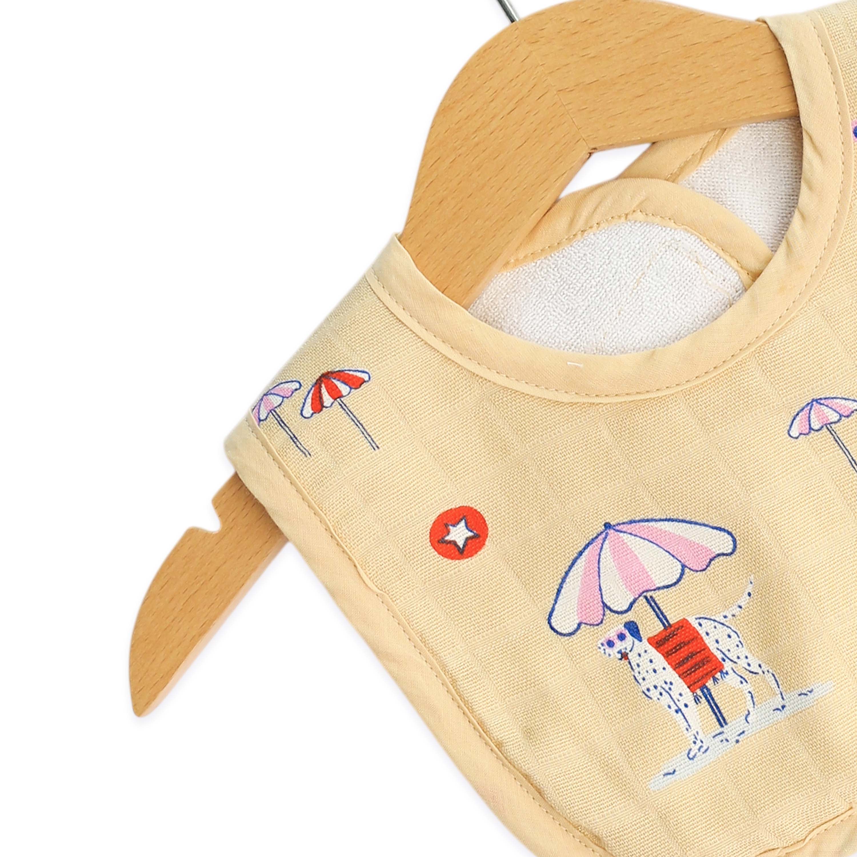 Reversible Muslin and Terry Bib - Assorted 3 Pack - Wonder Tales Combo  NEW