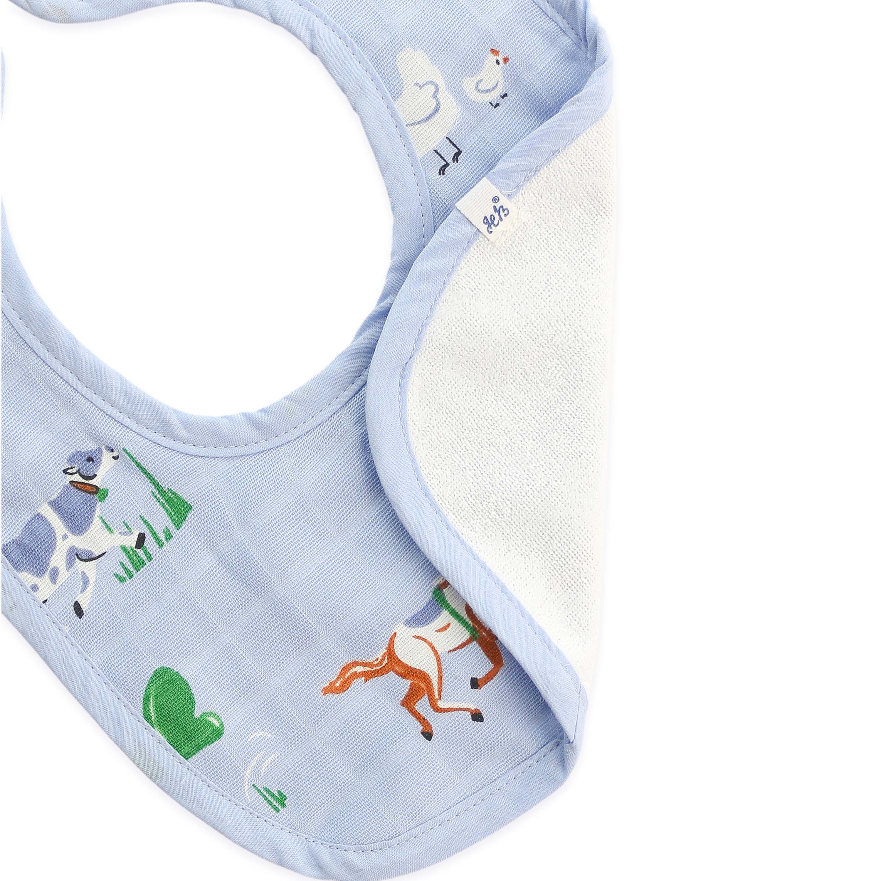 Reversible Muslin and Terry Bib - Assorted 3 Pack - Tiny Tales Combo