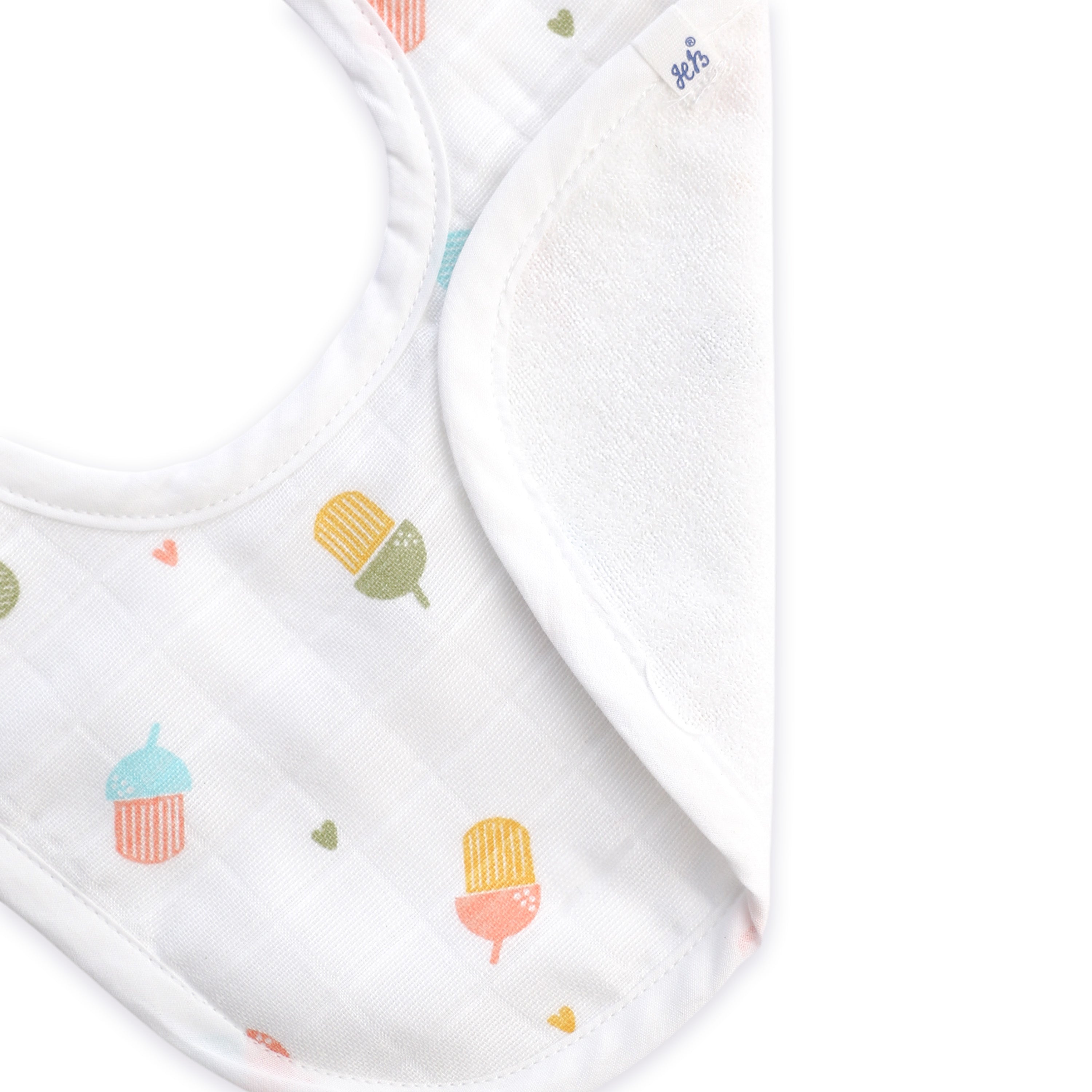 Reversible Muslin and Terry Bib - Assorted 3 Pack - Tiny Tales Combo