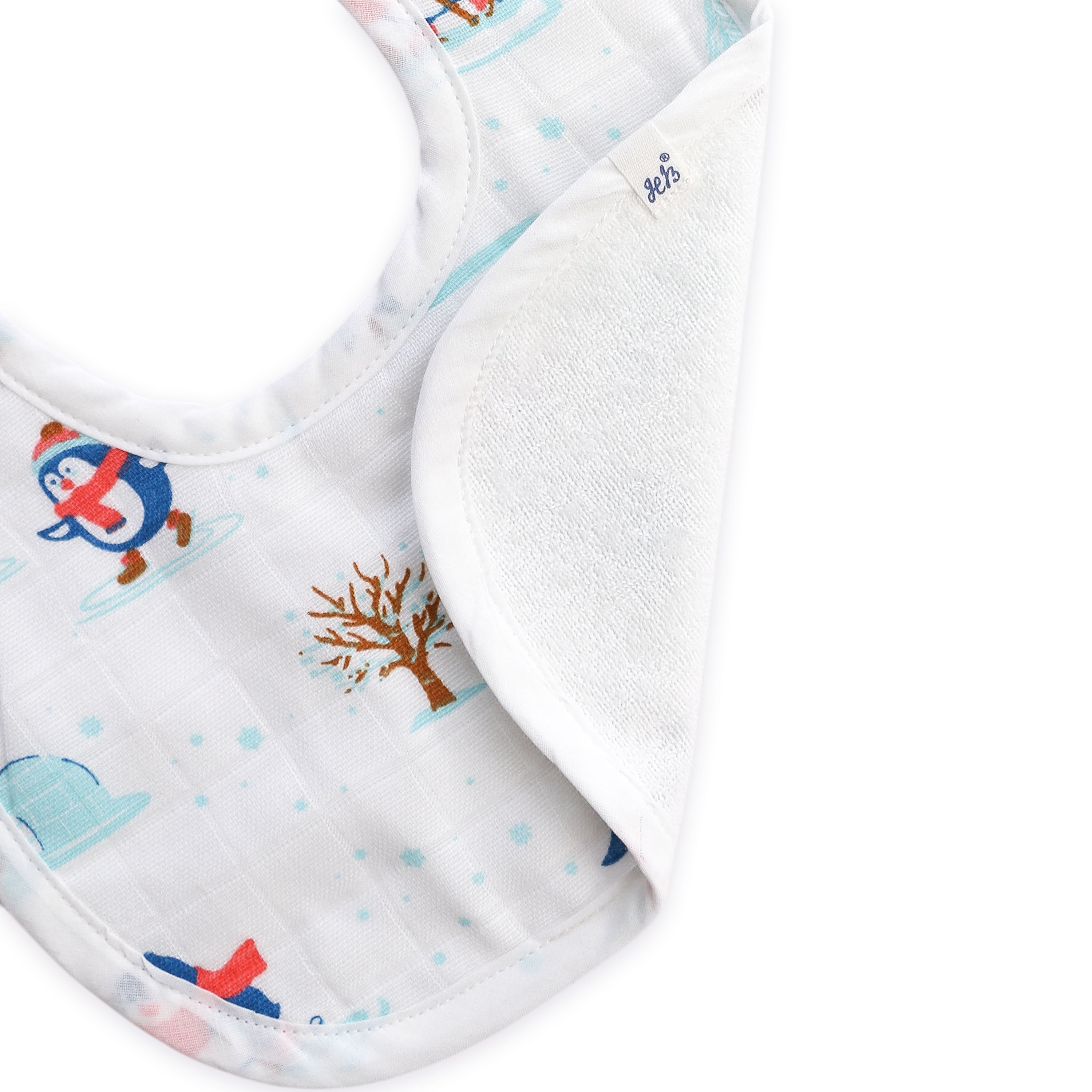 Reversible Muslin and Terry Bib - Assorted 3 Pack - Little Explorer Combo