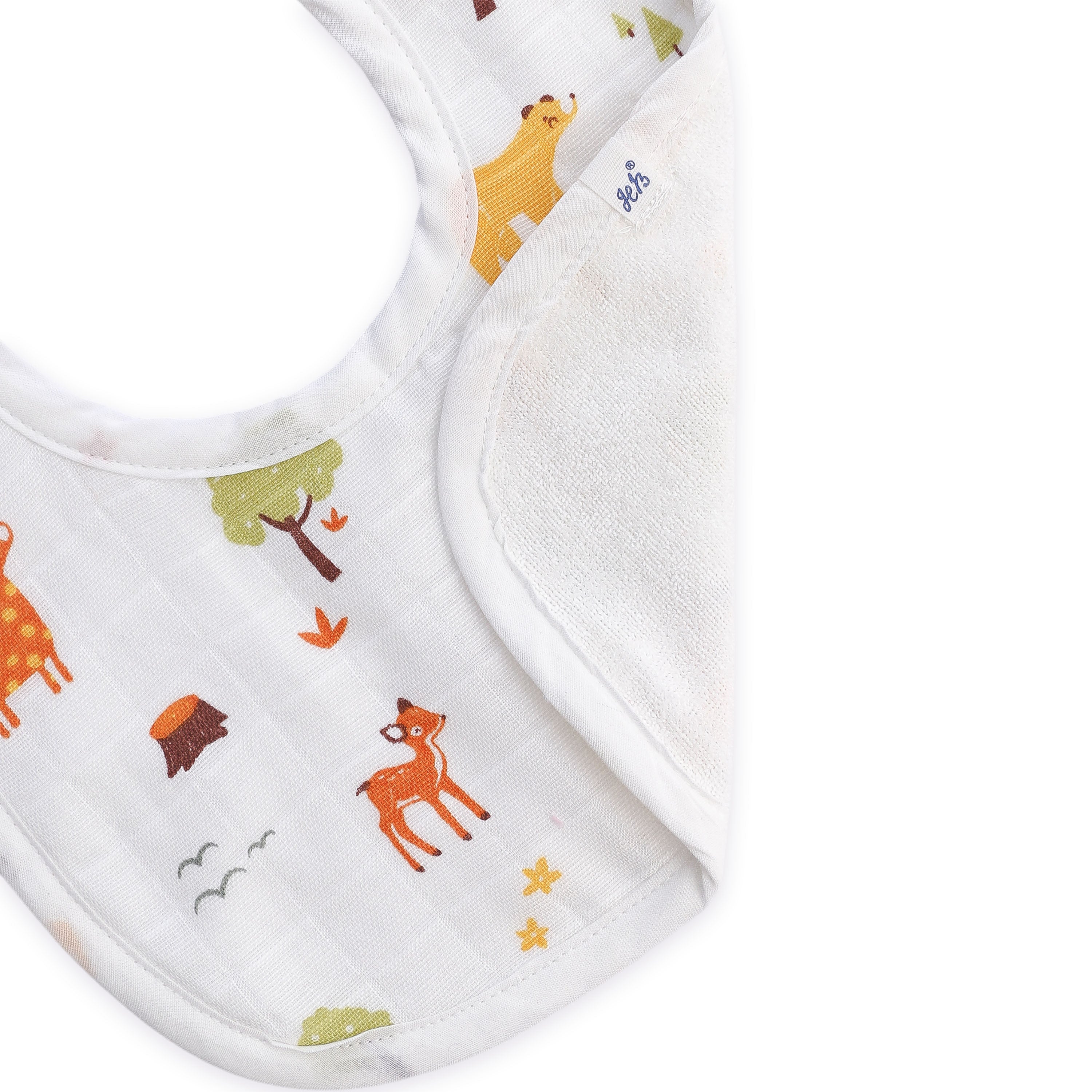 Reversible Muslin and Terry Bib - Assorted 3 Pack - Tiny Tales Combo