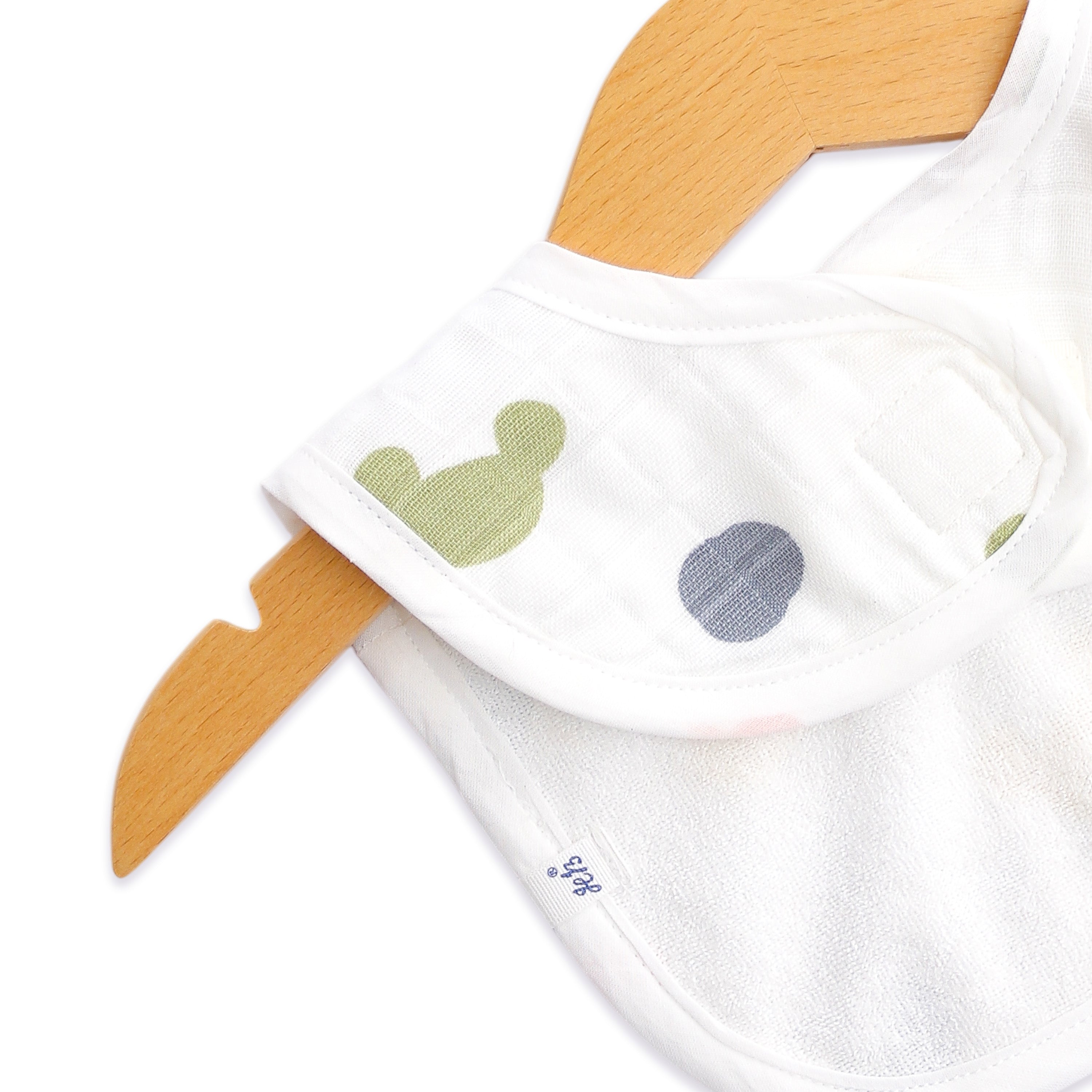 Reversible Muslin and Terry Bib - Assorted 3 Pack - Wonder Tales Combo  NEW