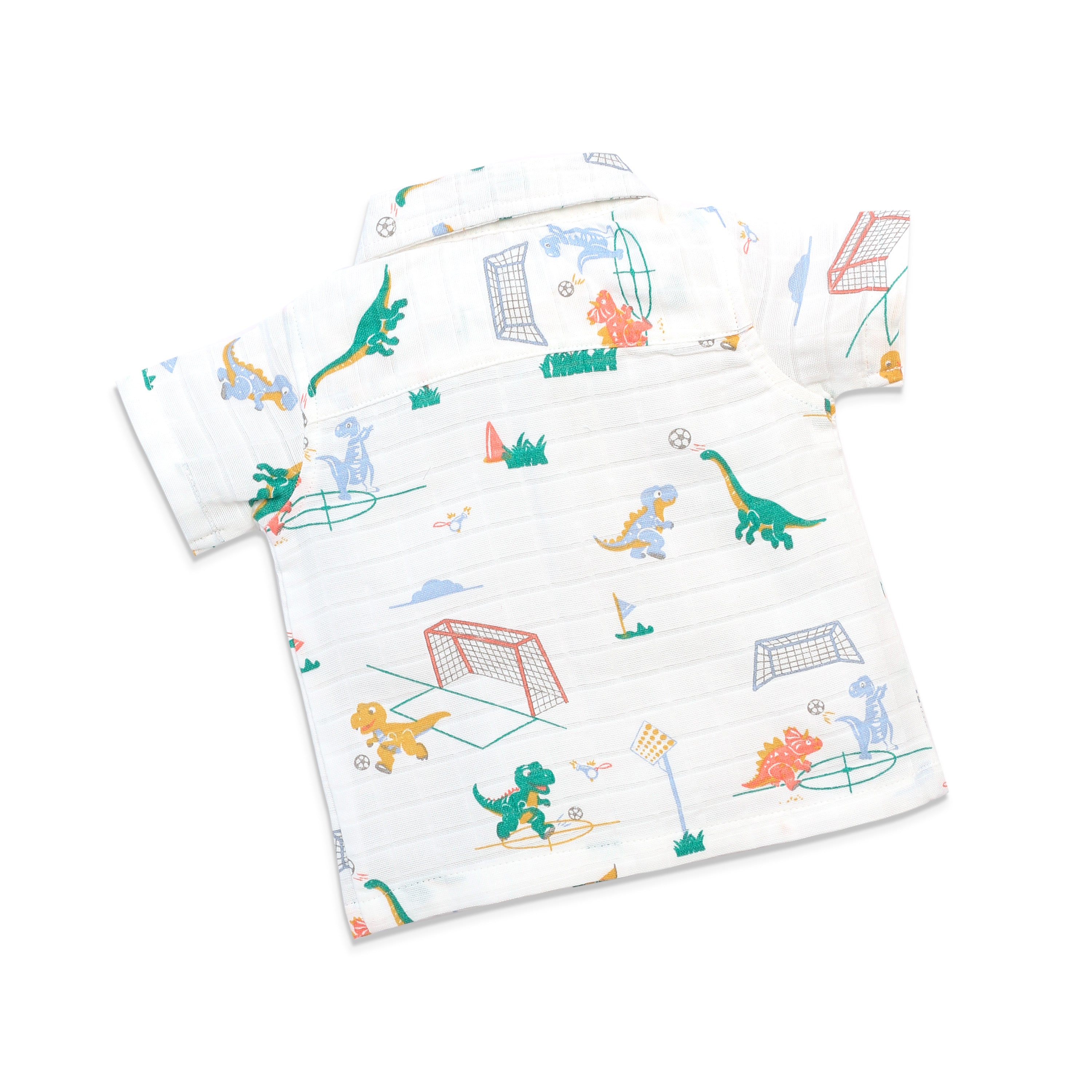 Muslin Half Sleeve Top & Shorts Set (0M – 5Y) Dino & Football