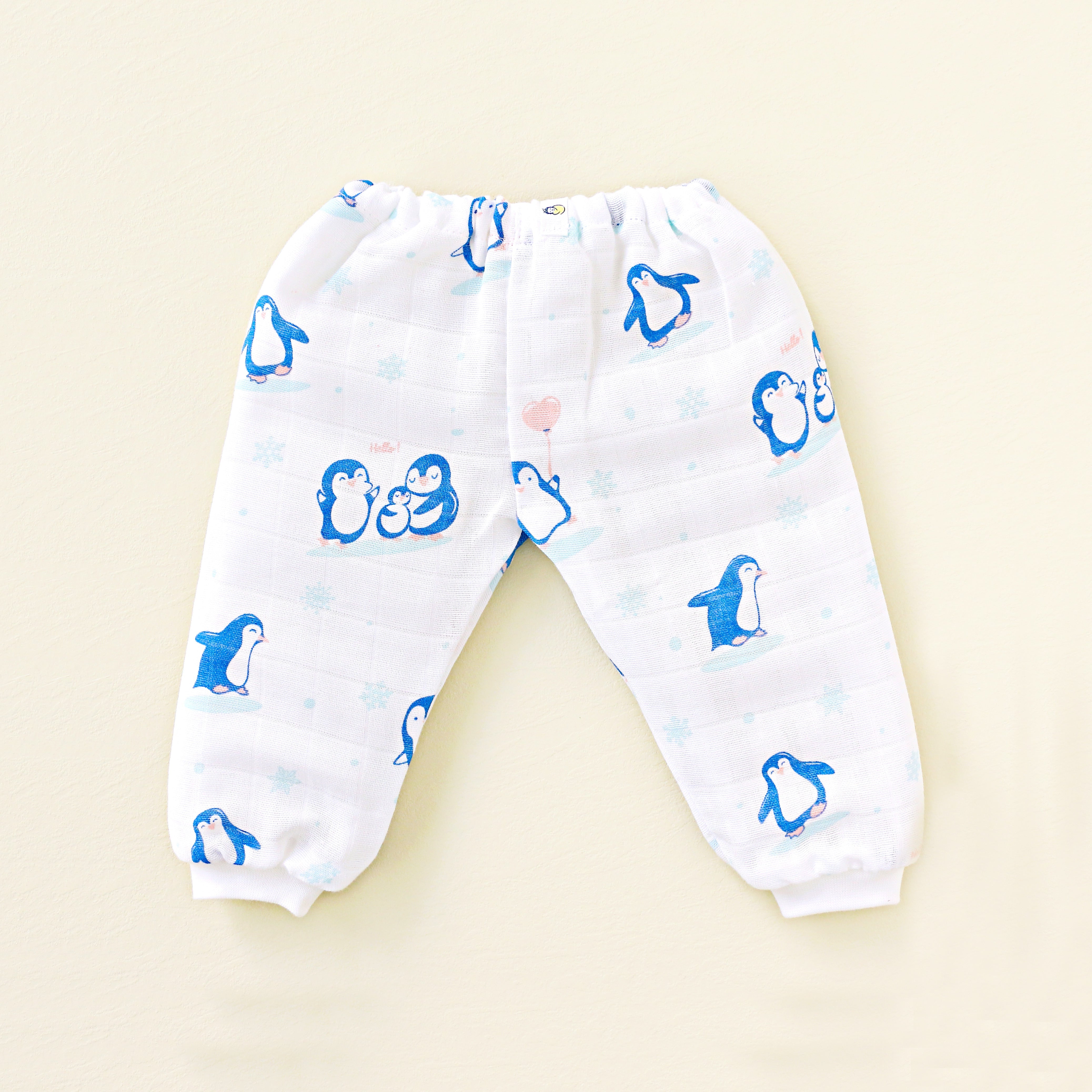 Happy Waddling Penguins - Muslin Unisex Pant - 1 pack