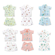 Muslin Half Sleeve Top & Shorts Set (0M – 5Y) Pack of 6