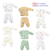 Unisex Full Sleeve Top & Pant Sets (0m to 5years) 6 Pack NEW