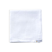 White - Baby Muslin Swaddle Blanket | 100% Premium Cotton | 100x100 cm