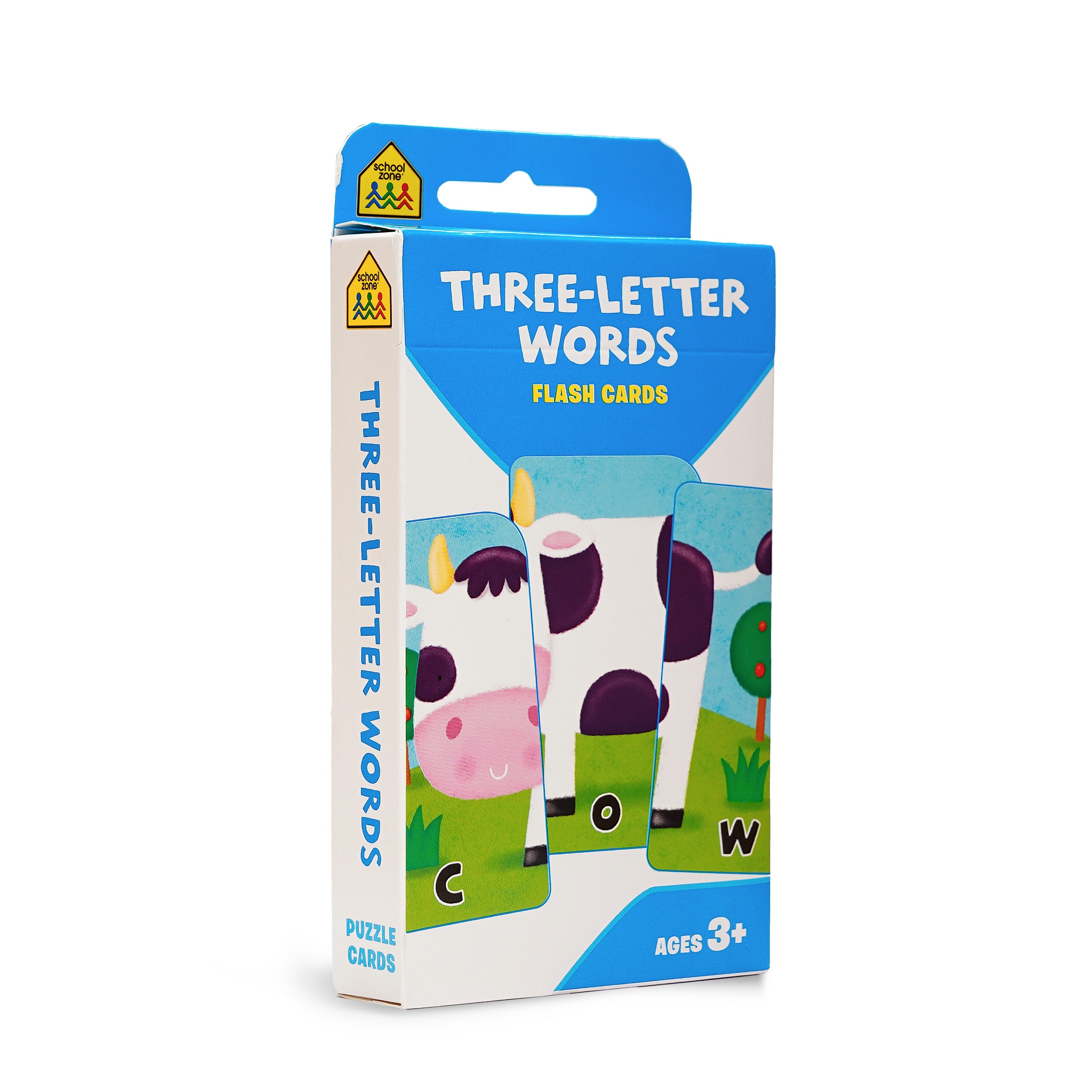 Three-Letter Words – Flash Cards (Ages 3+)