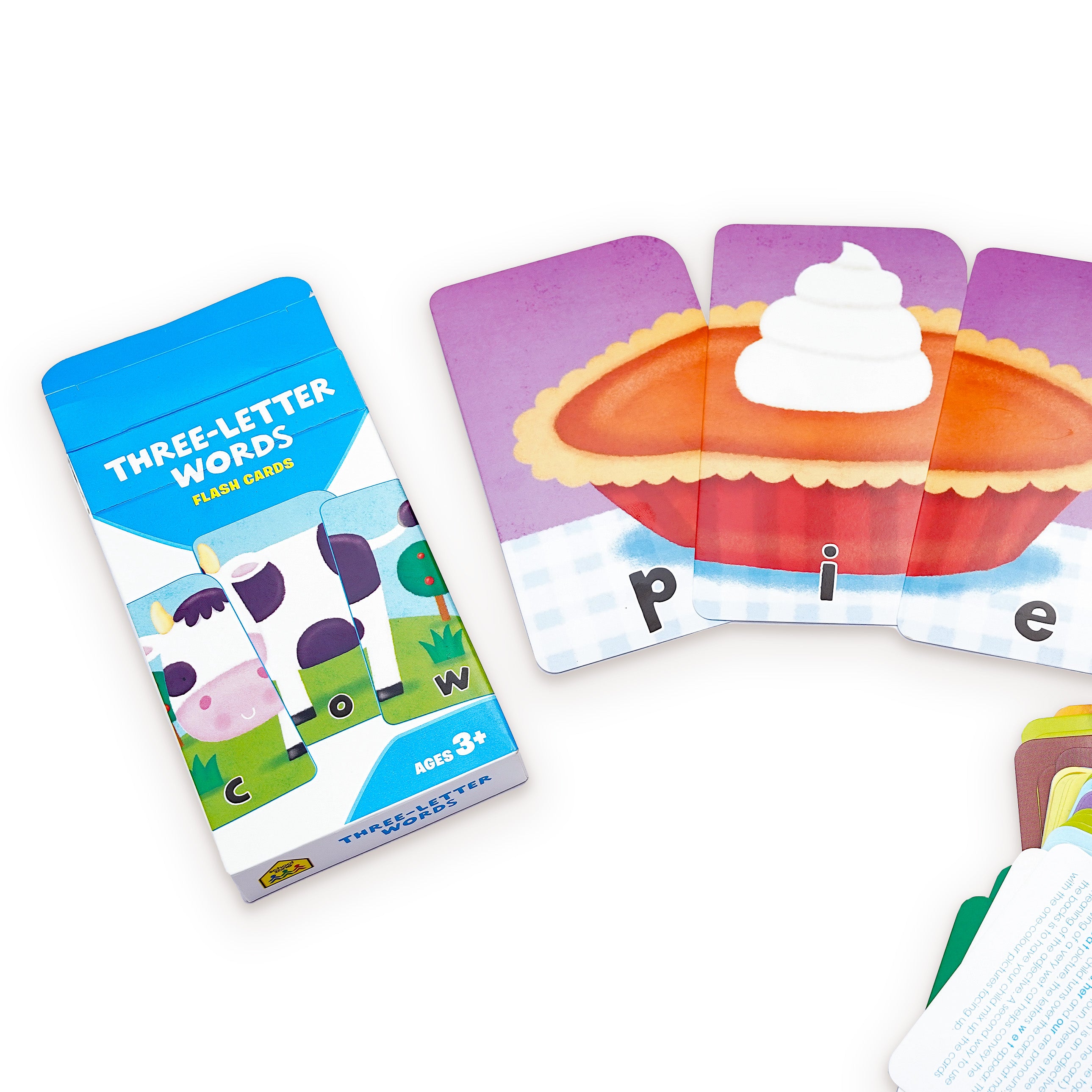 Three-Letter Words – Flash Cards (Ages 3+)