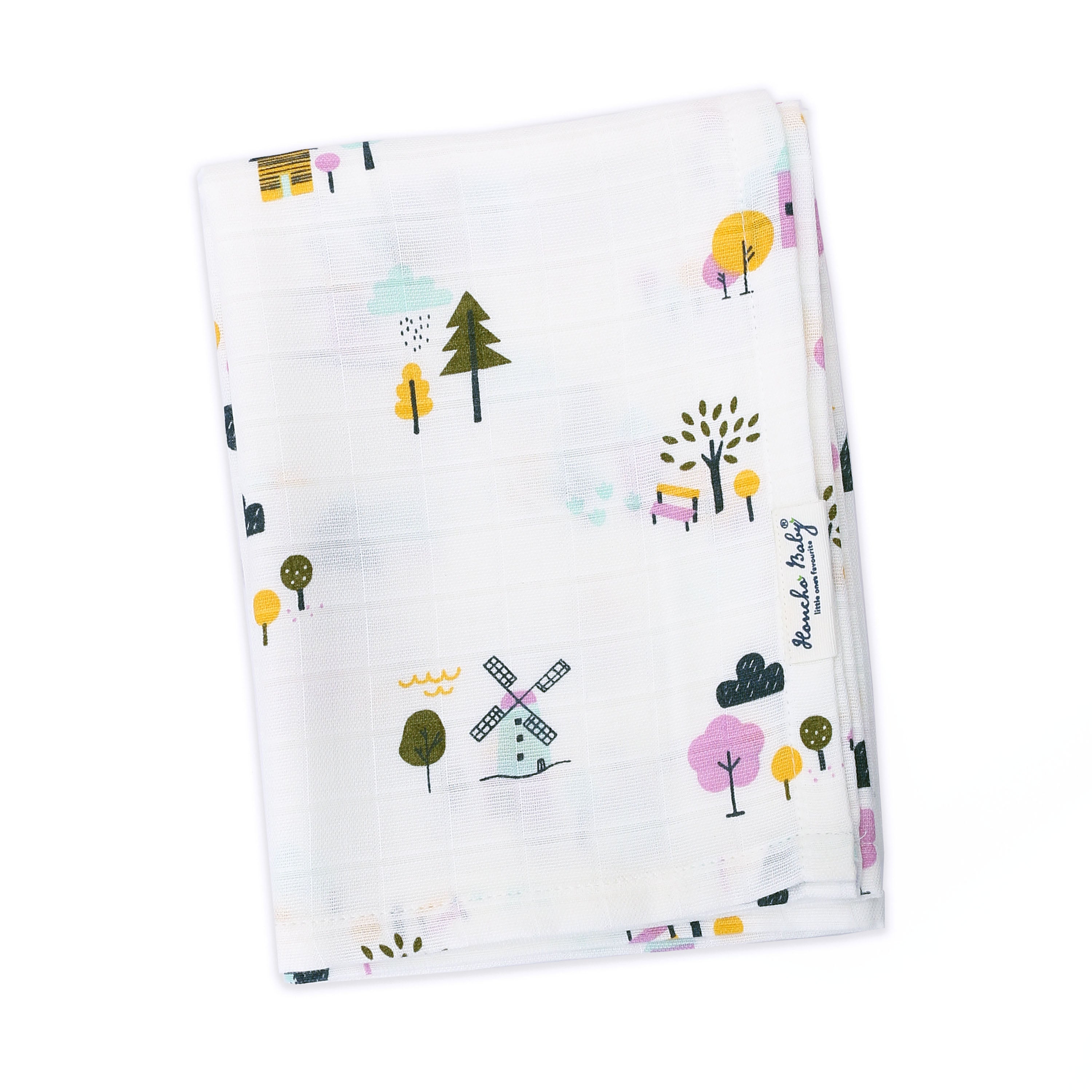 Farmyard Tales - Muslin 100% Cotton Baby Towel (65 X 90 cms) 1 pack NEW