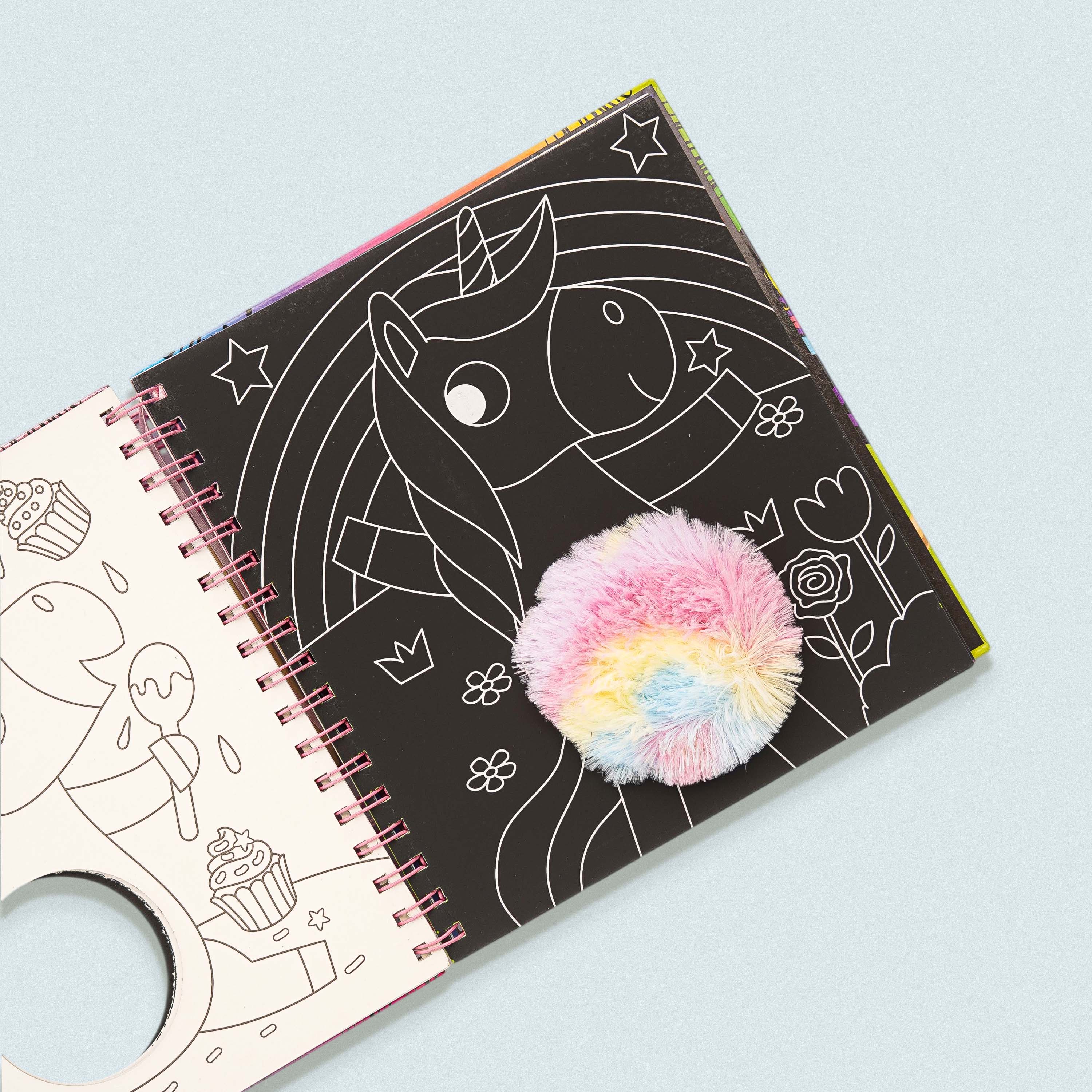 Scratch Art Fluffy Unicorns