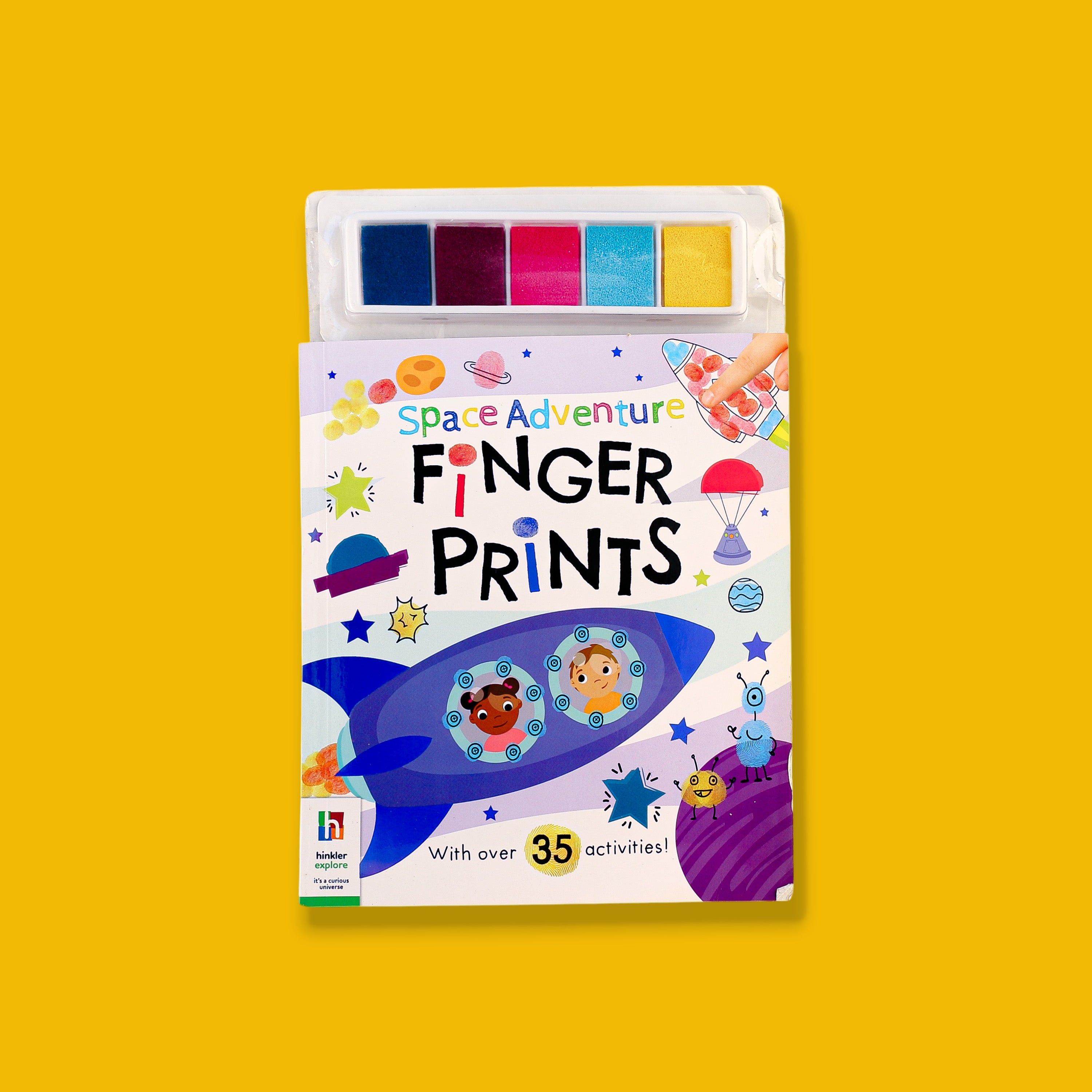 Space Adventure Finger Prints Book