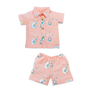 Muslin Half Sleeve Top & Shorts Set (0M – 5Y) Cub's First Concert