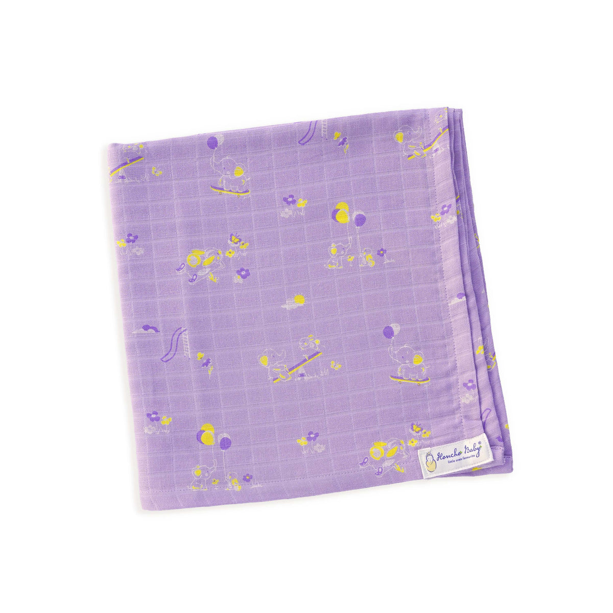 Bunny & Bumbles - Baby Muslin Swaddle Blanket | 100% Premium Cotton | 110x110 cm