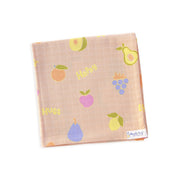 Fruit Hugs - Baby Muslin Swaddle Blanket | 100% Premium Cotton | 110x110 cm