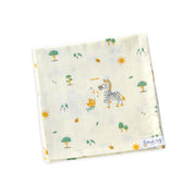 Zebra Tales  - Baby Muslin Swaddle Blanket | 100% Premium Cotton | 110x110 cm