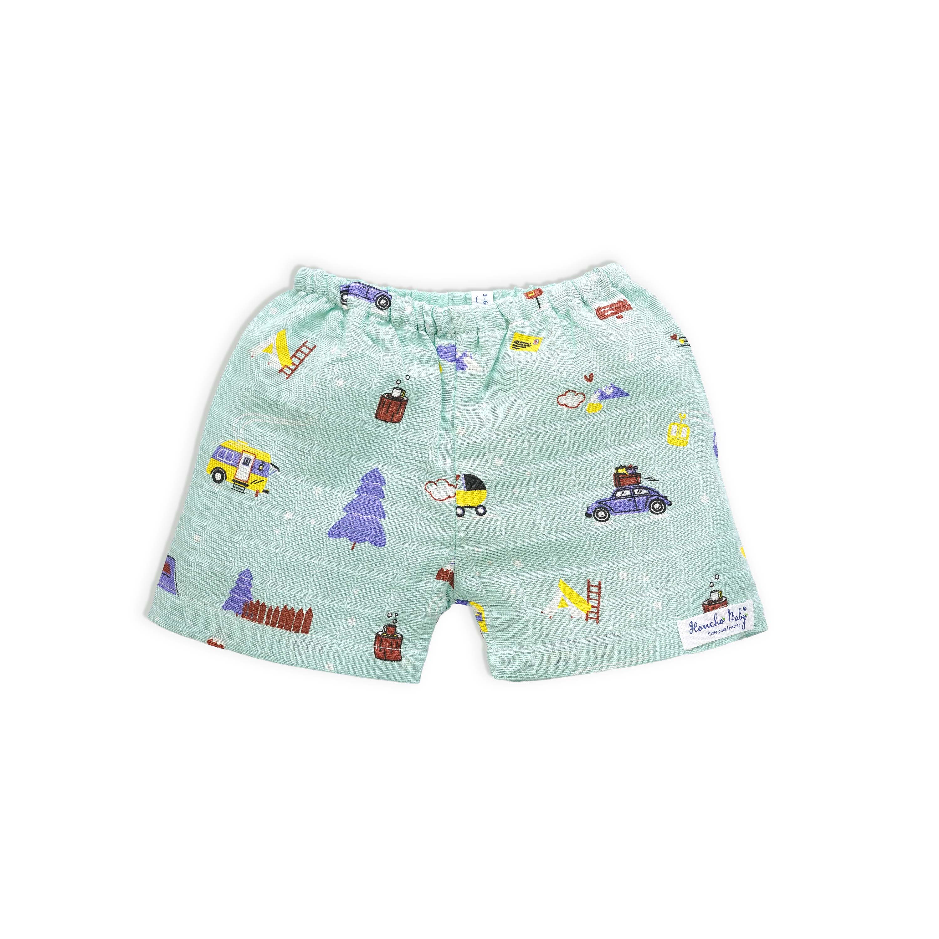 Shop muslin baby shorts for babies and toddlers online.