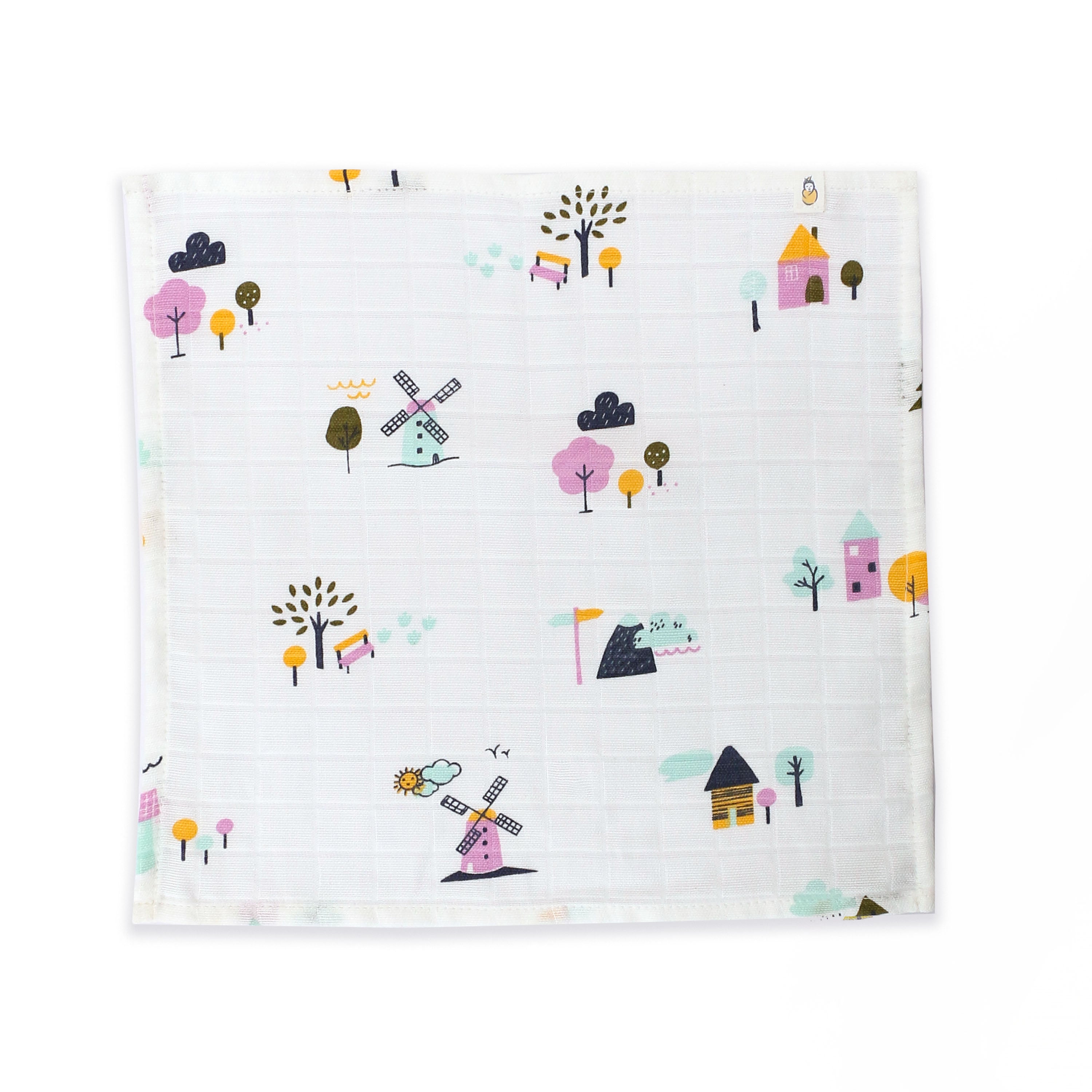 Muslin Wash cloth / Hand kerchief - 12 Combo Saver pack (27 x 27 cms)