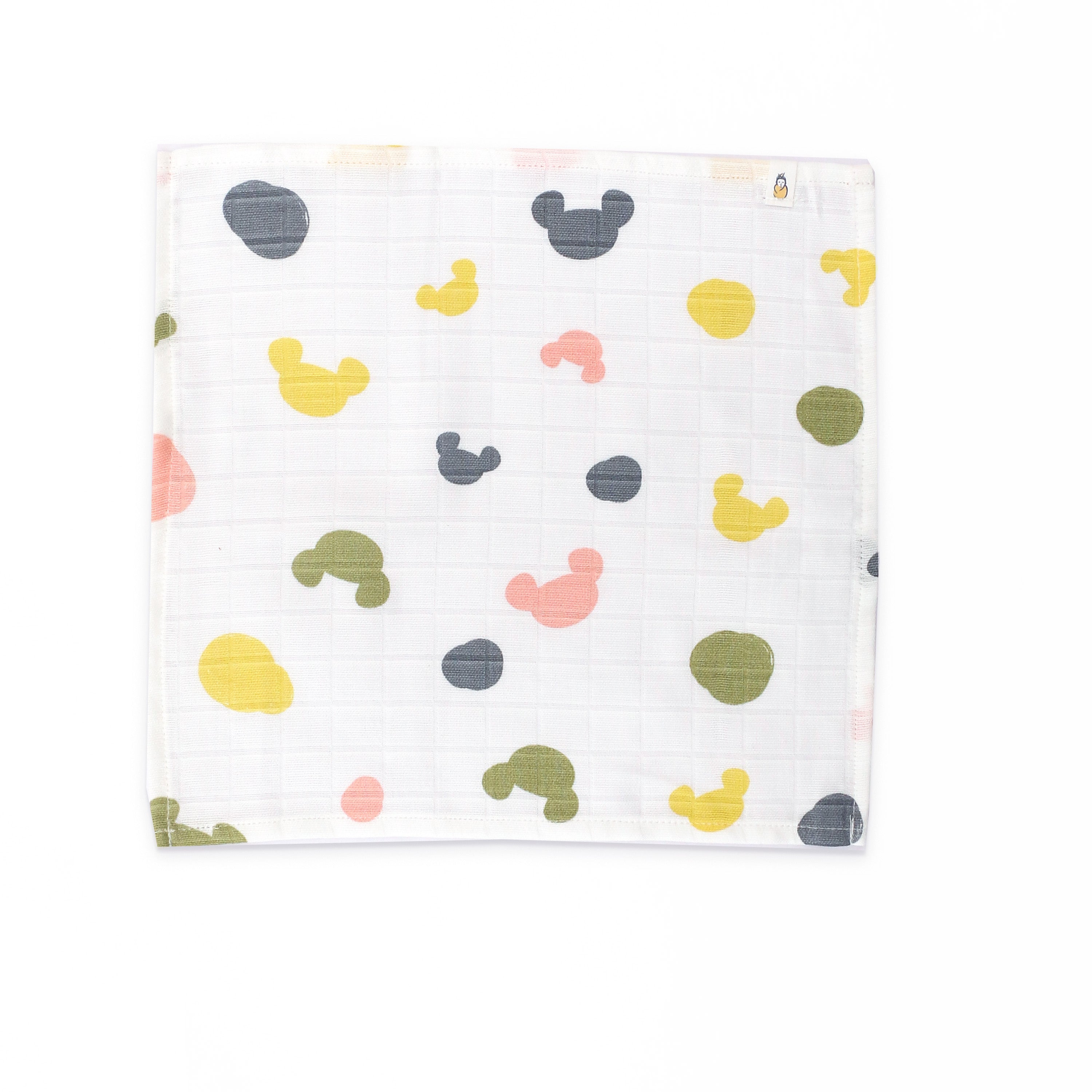 Muslin Wash cloth / Hand kerchief - 12 Combo Saver pack (27 x 27 cms)