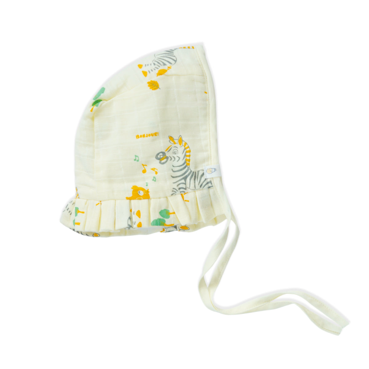 Baby Cap, Mittens and booties Set - Zebra Tales (0-3 Months)