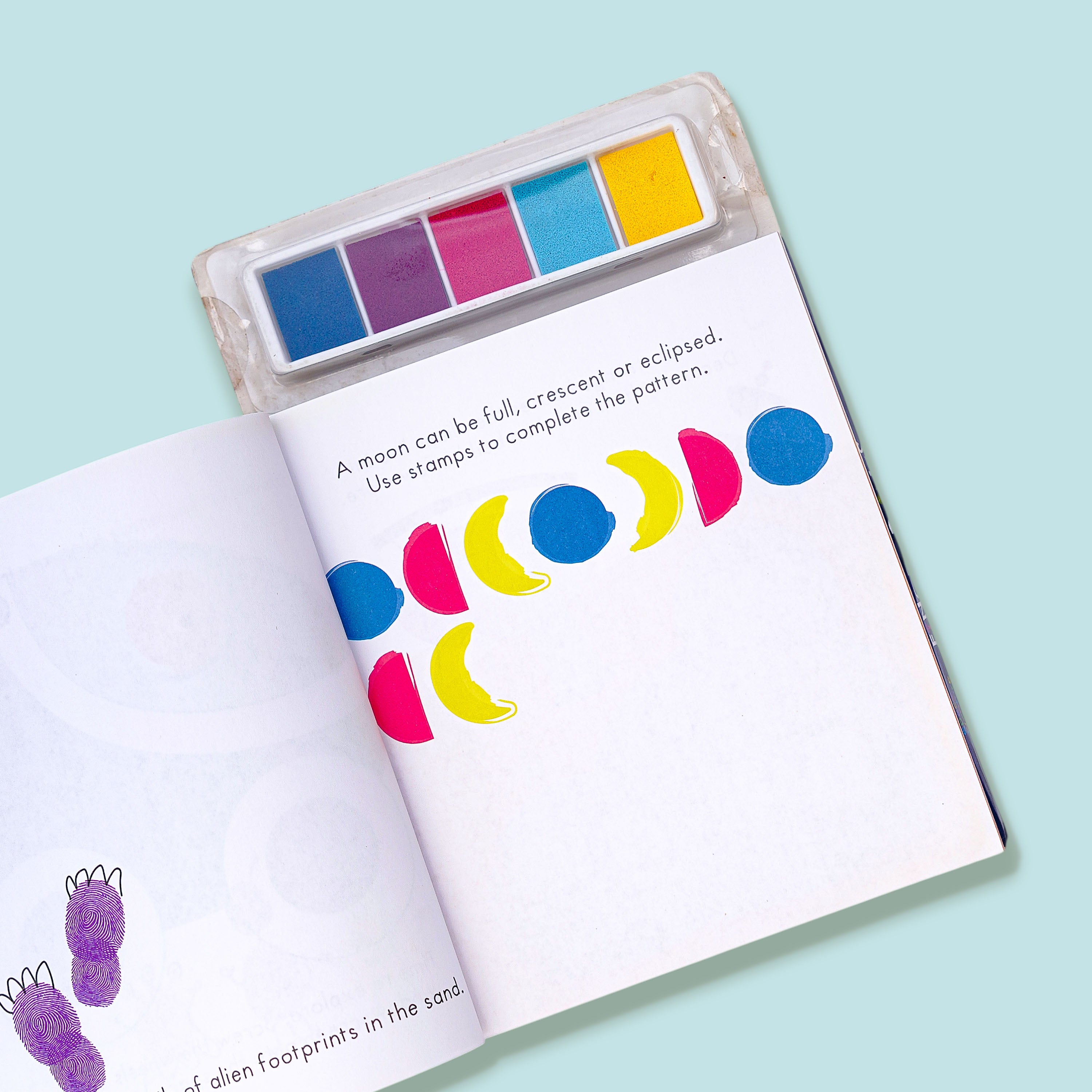 Space Adventure Finger Prints Book