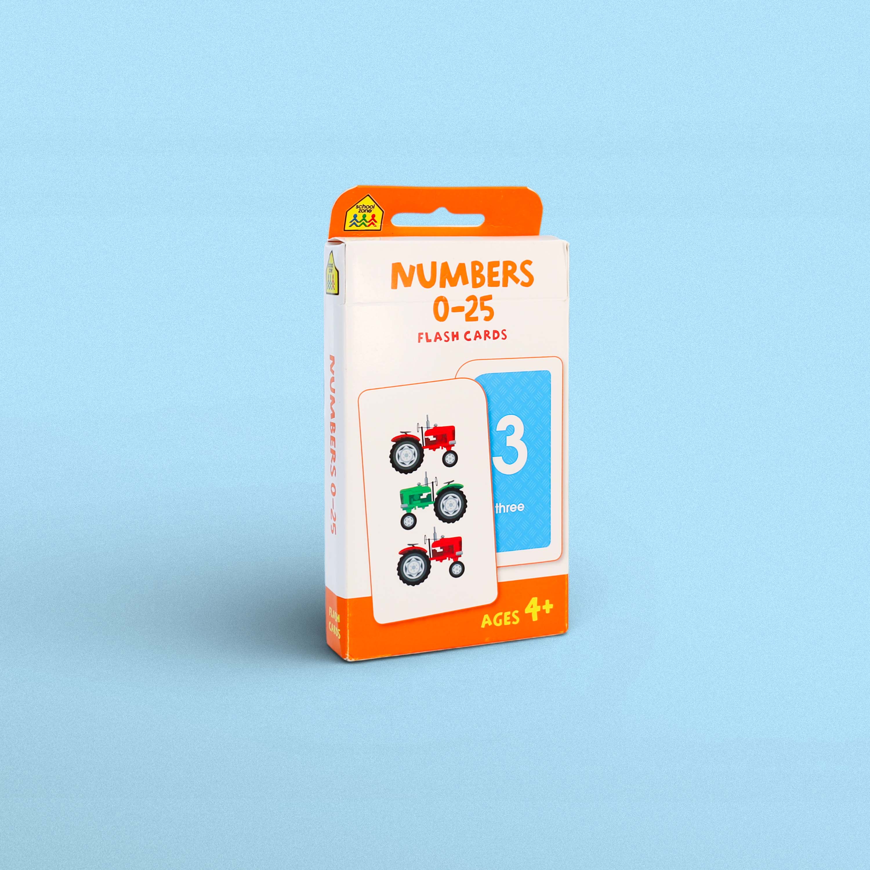 Numbers 0-25 Flash Cards