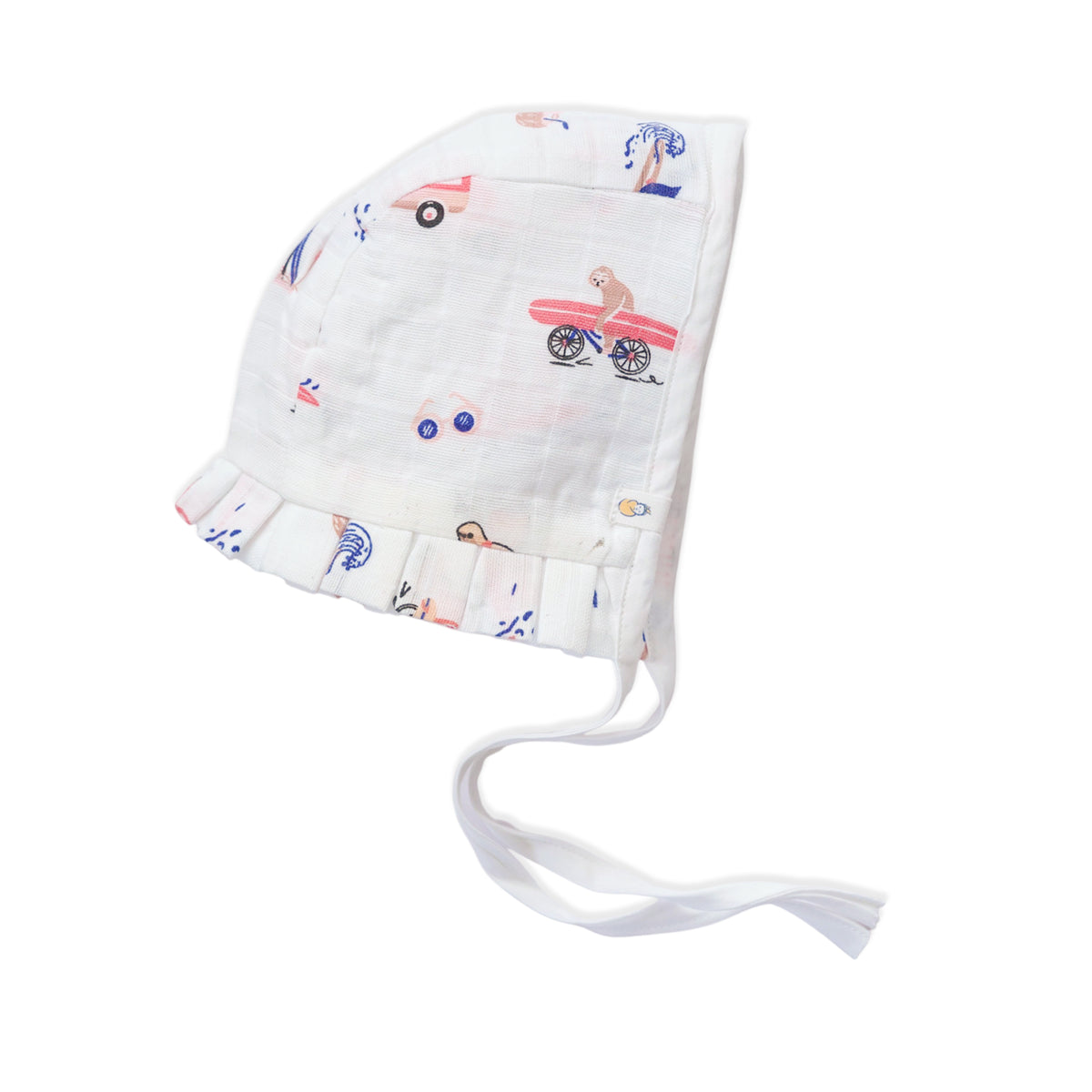Baby Cap, Mittens and booties Set - Tiny Surf Club (0-3 Months)