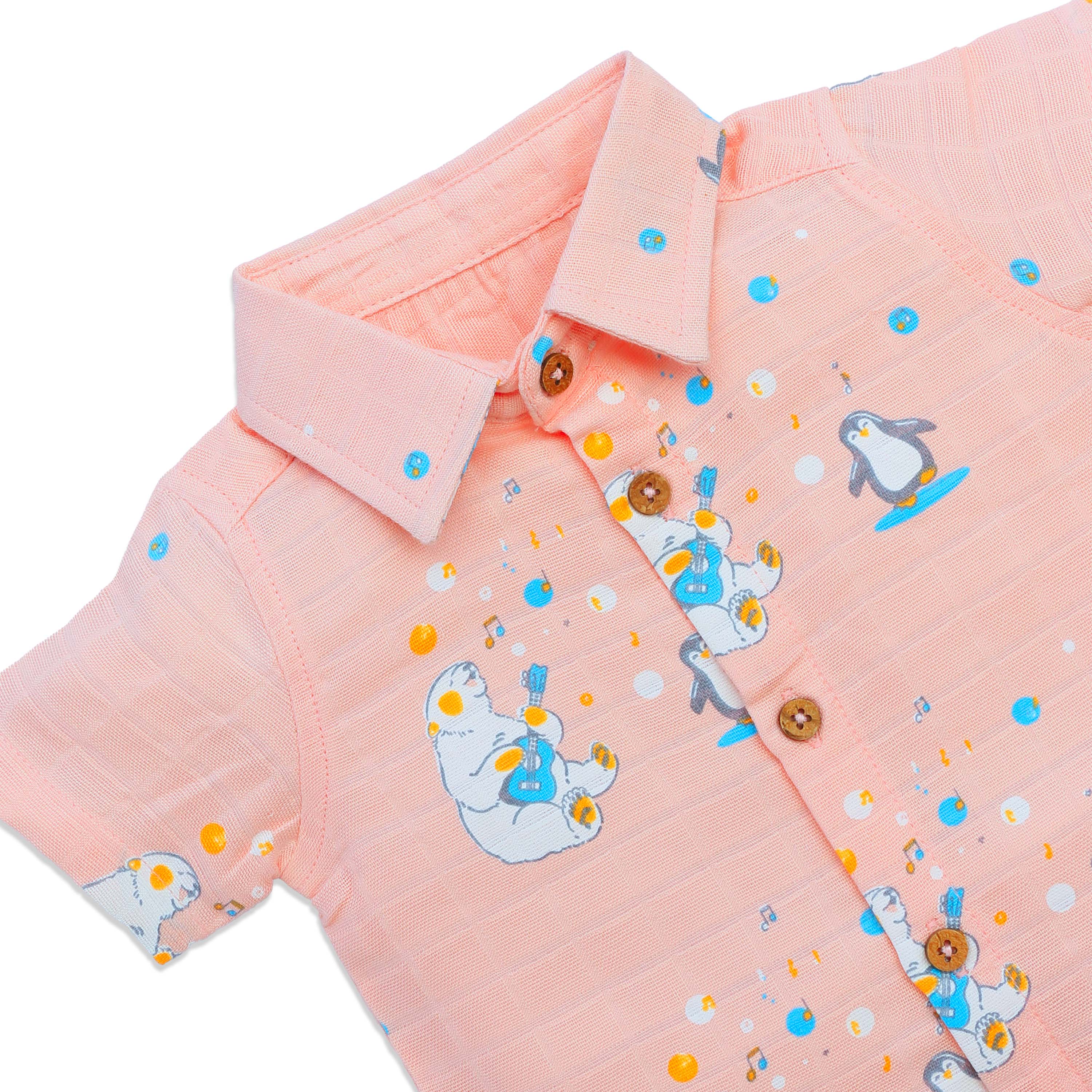 Muslin Half Sleeve Top & Shorts Set (0M – 5Y) Cub's First Concert