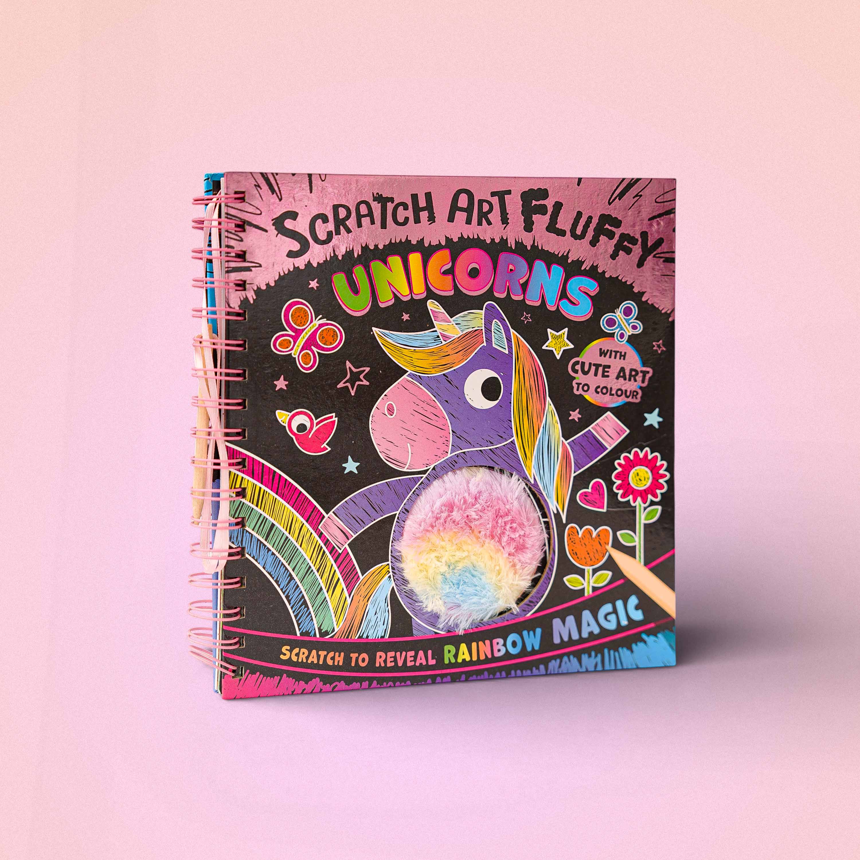 Scratch Art Fluffy Unicorns