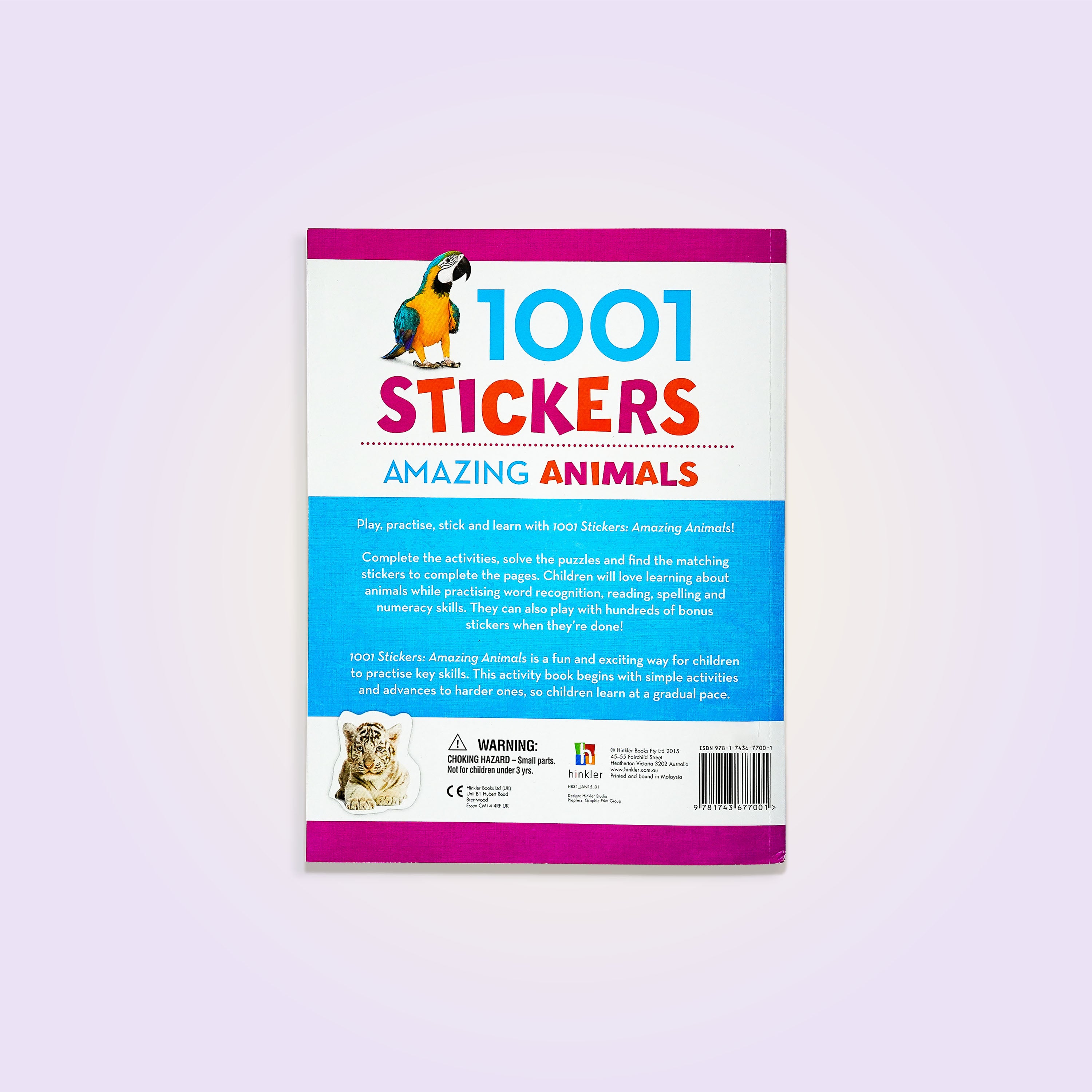 1001 Stickers Amazing Animals Book