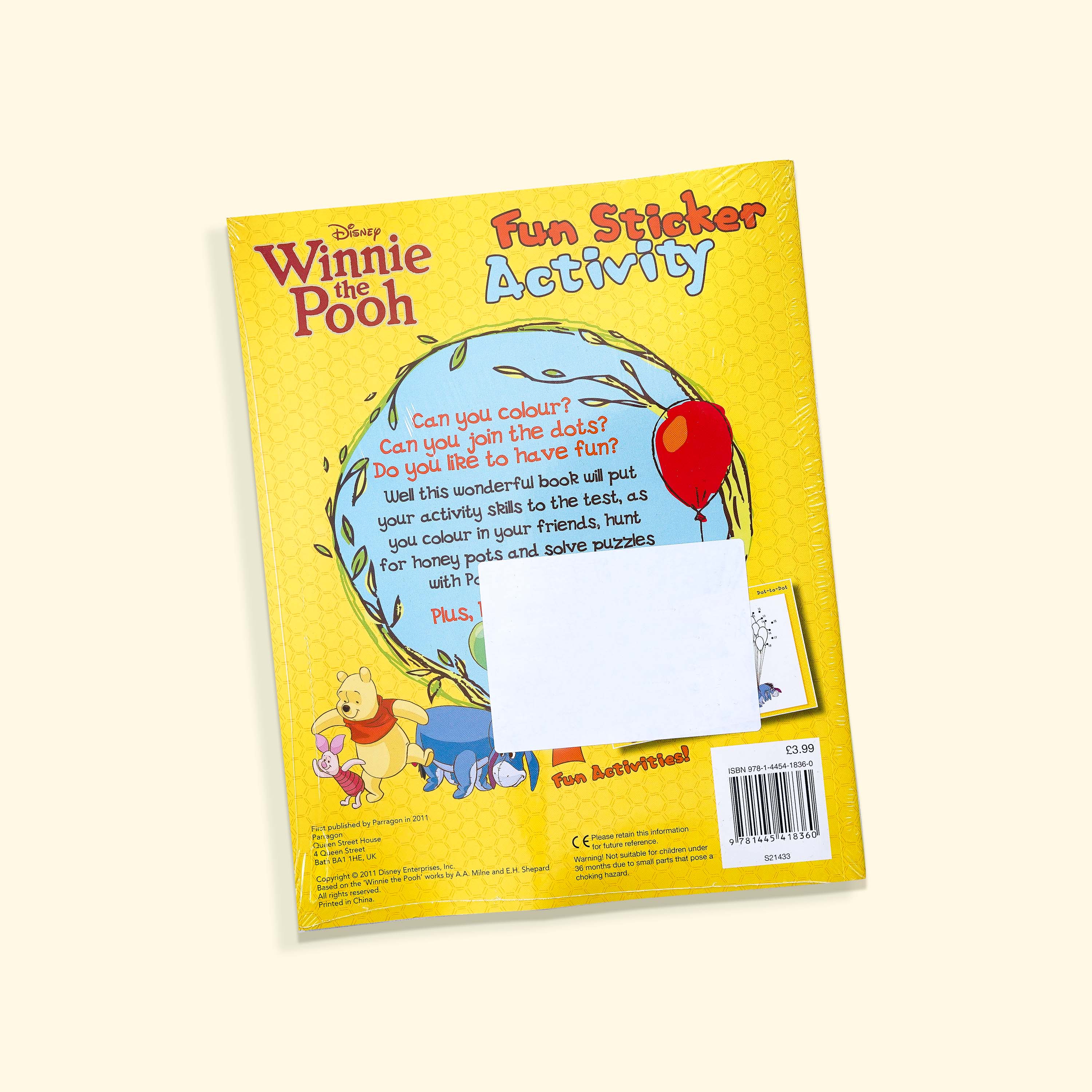 Disney Winnie the Pooh Fun Sticker Activity Book