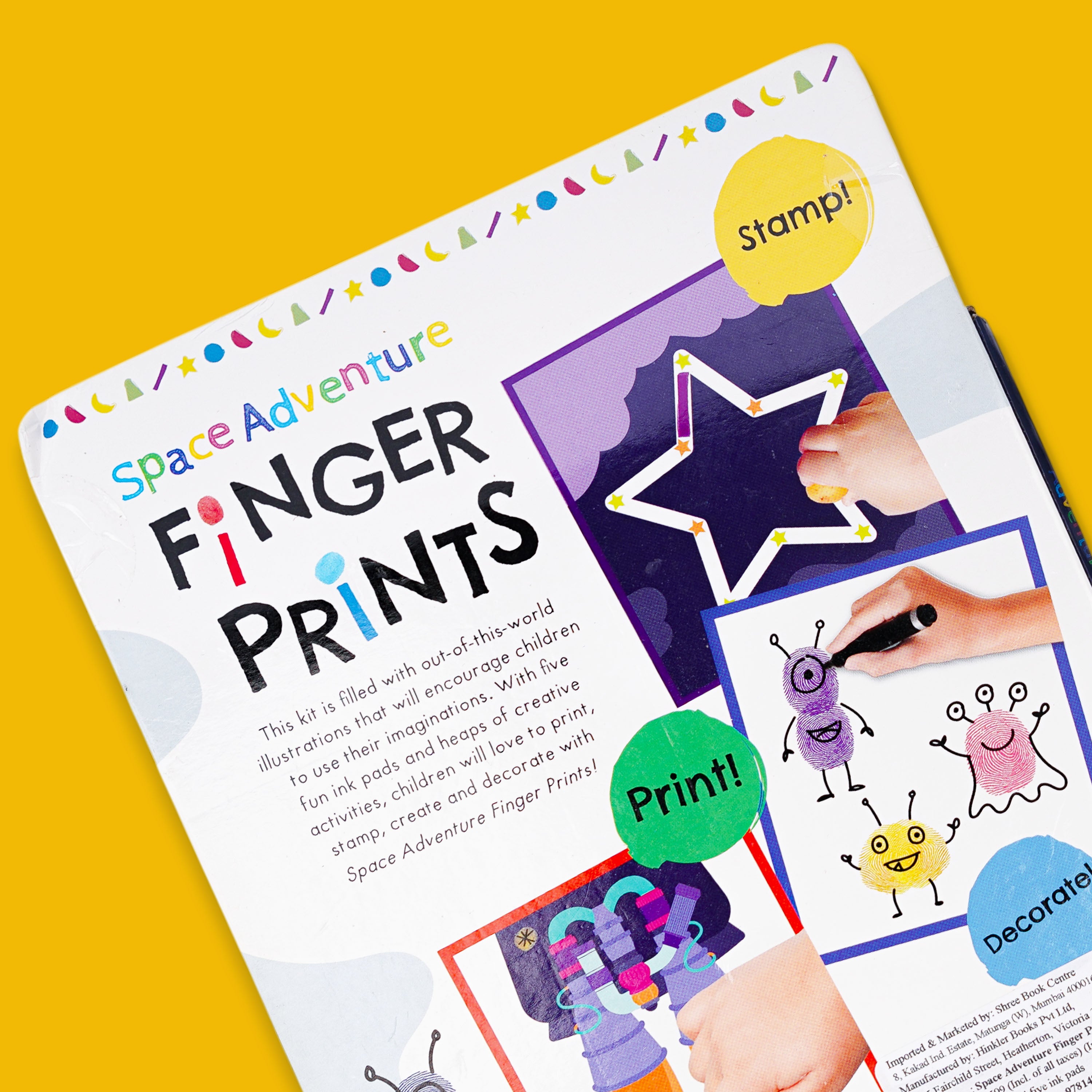 Space Adventure Finger Prints Book