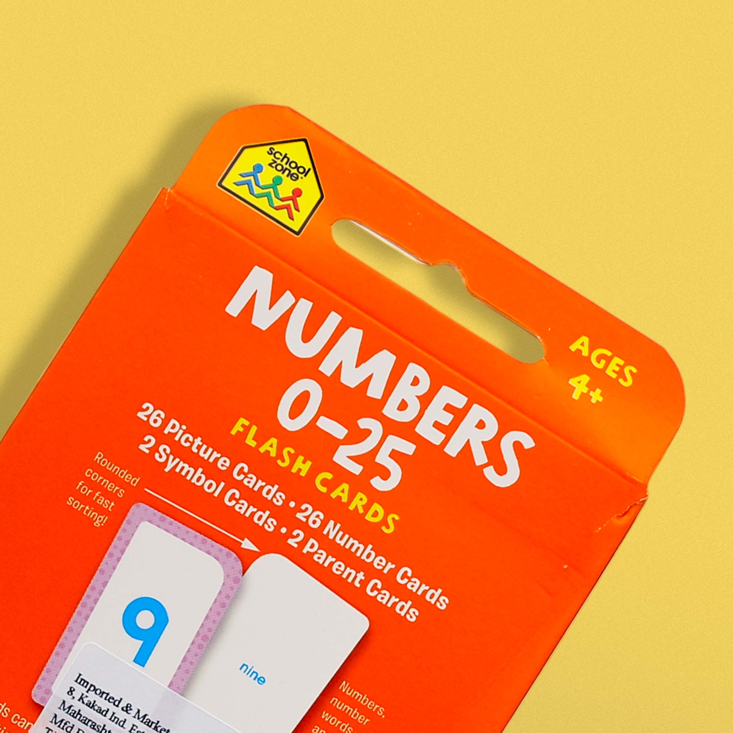 Numbers 0-25 Flash Cards