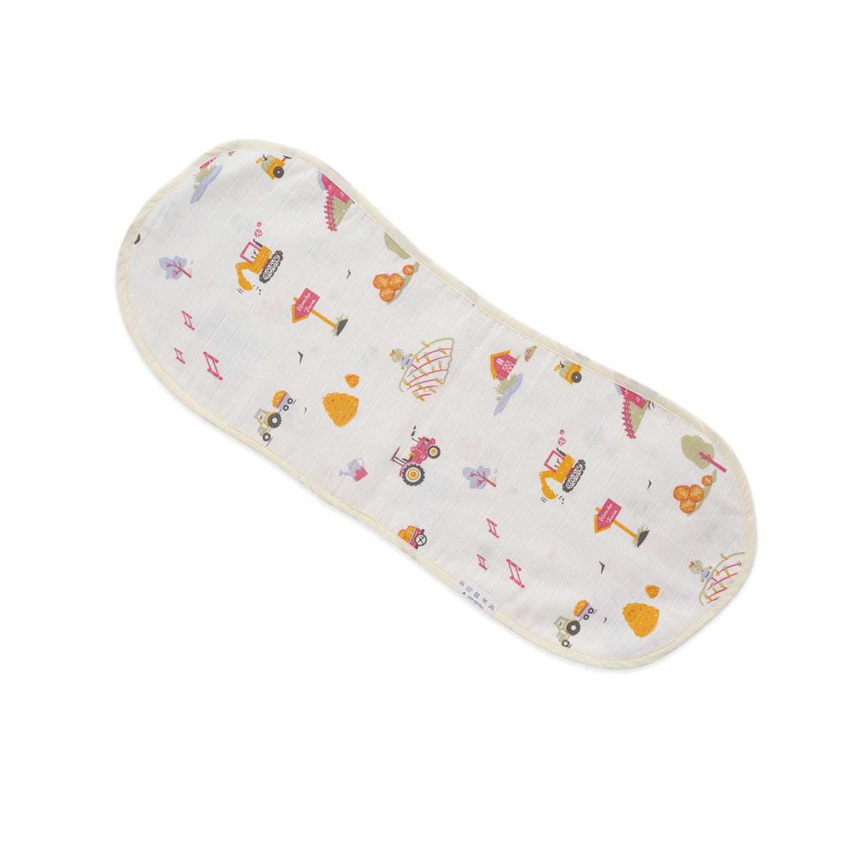 Zebra Tales & Farmyard Fun - 3 Layer Muslin Reversible Burp Cloth
