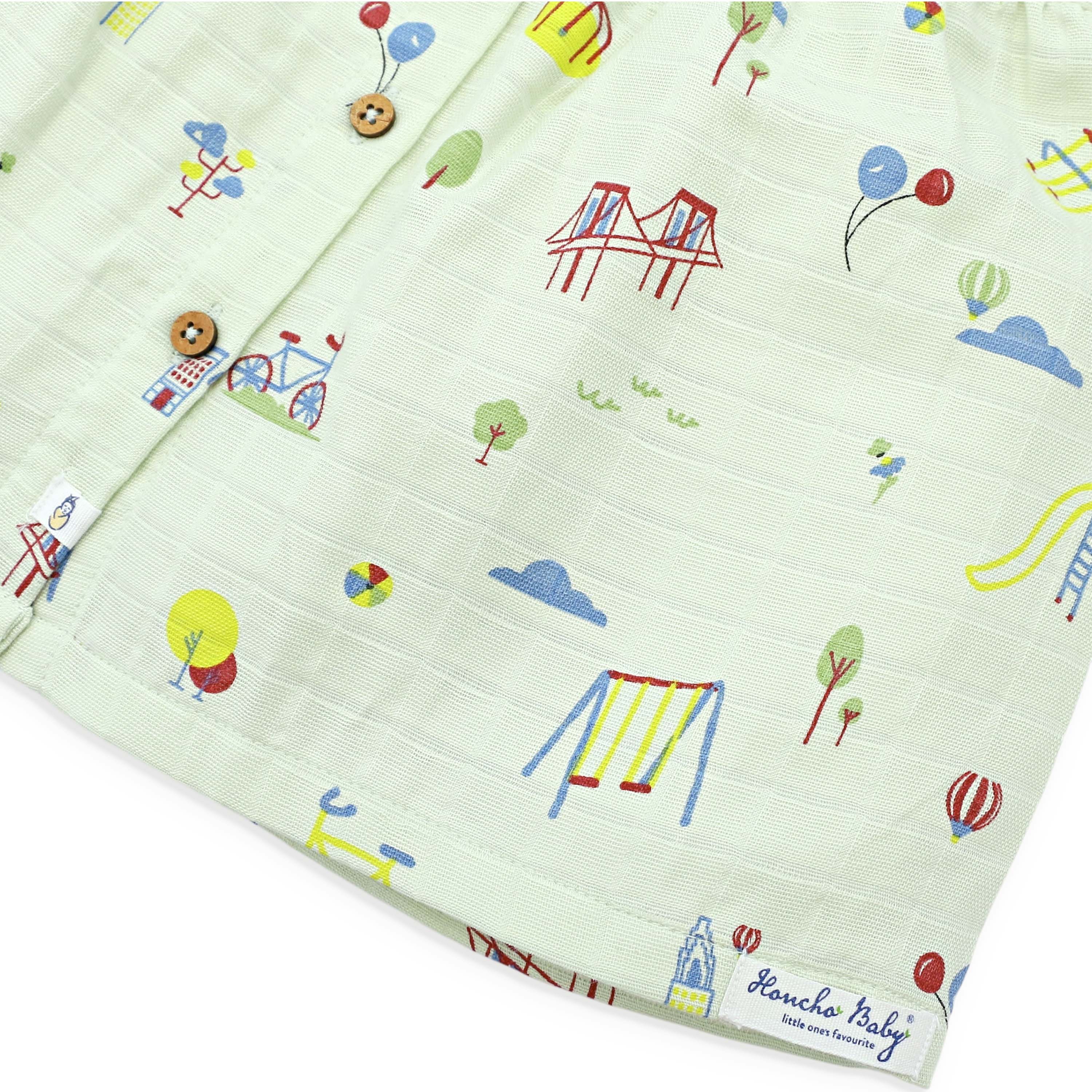 Frill Sleeve Muslin Cotton Girls Frock Pack of 3 (0 months to 5 years) - Dream, Drive & Play Combo