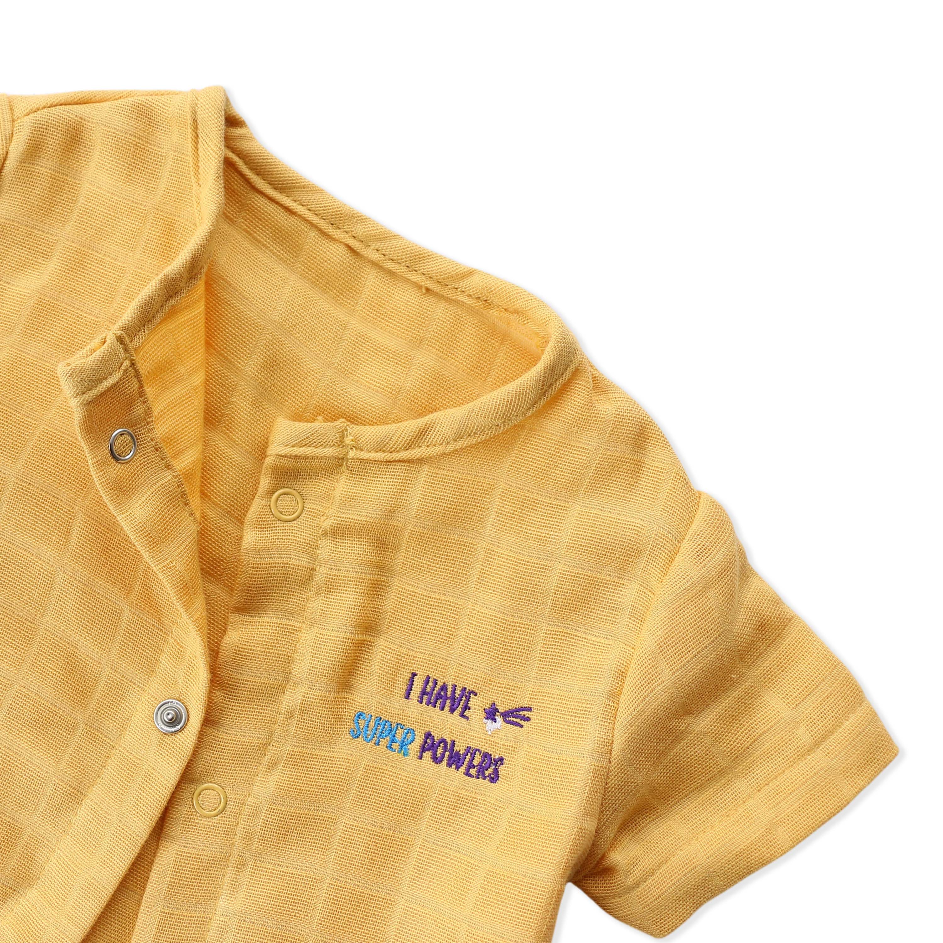 Muslin Baby Romper for 0-18 Months - I Have Super Powers