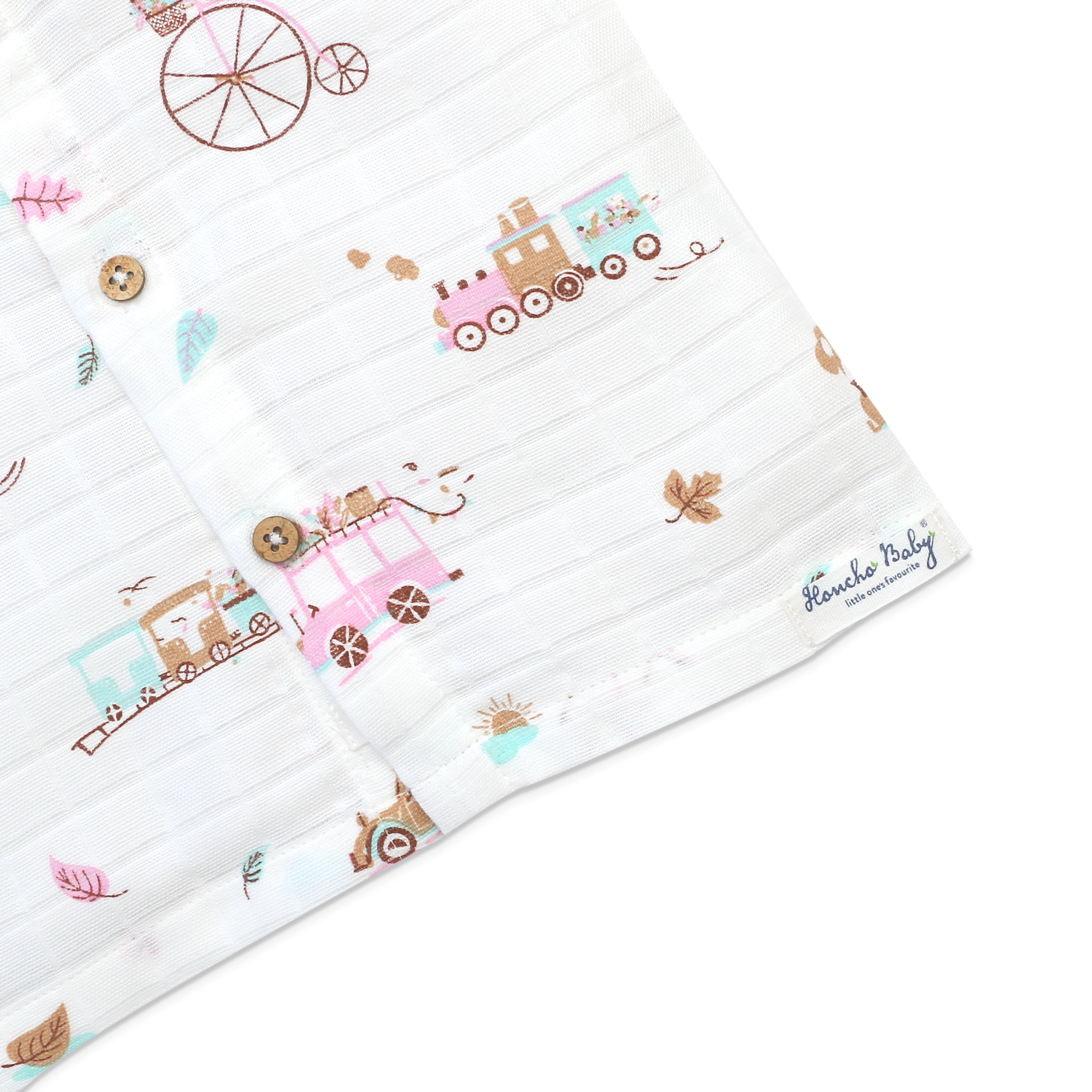 Muslin Half Sleeve Top & Shorts Set (0M – 5Y) Tiny Wheels & Wonders