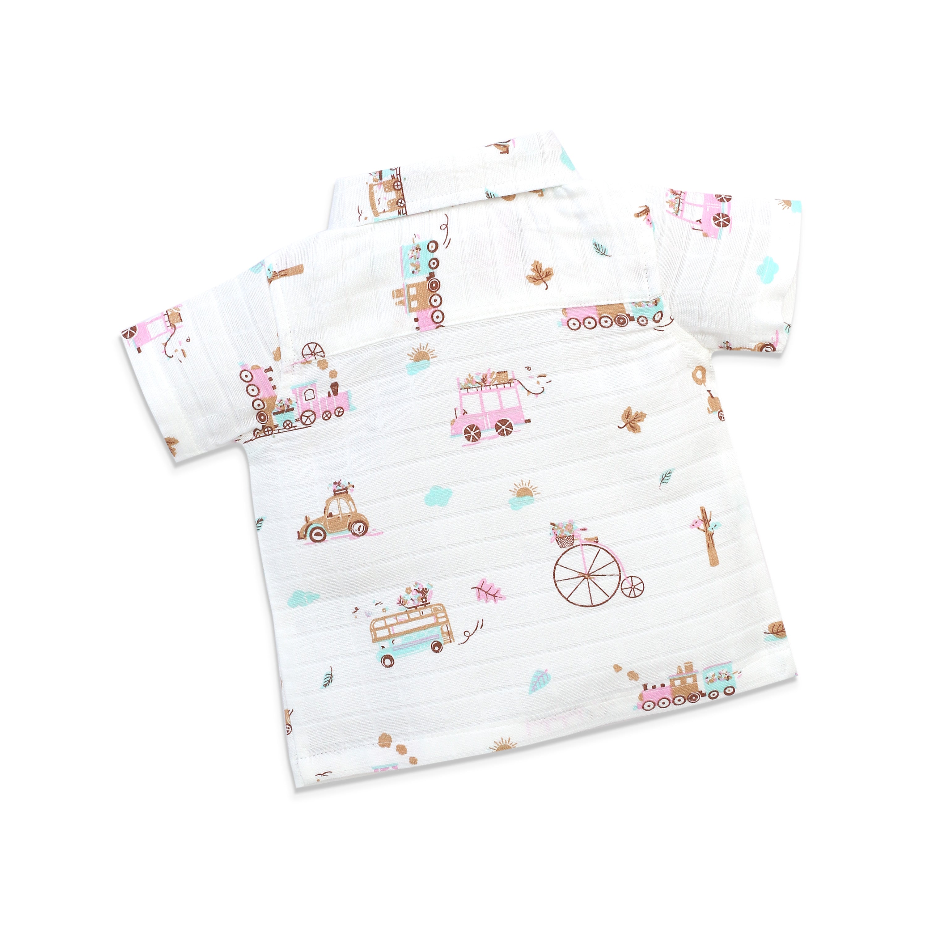 Muslin Half Sleeve Top & Shorts Set (0M – 5Y) Tiny Wheels & Wonders