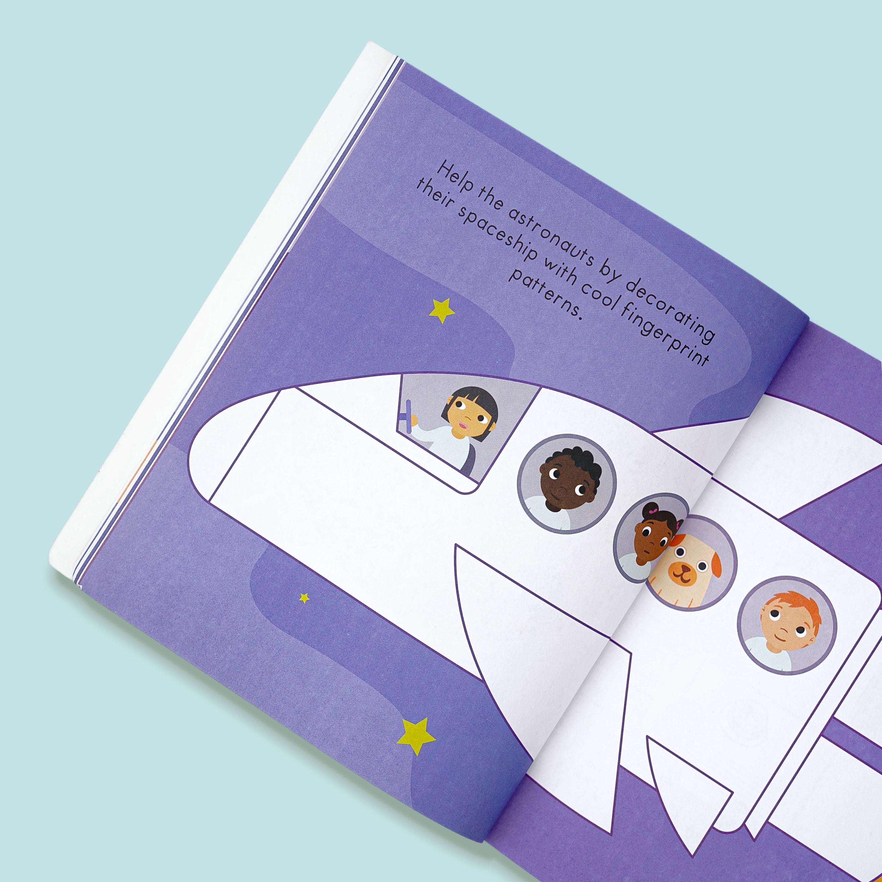 Space Adventure Finger Prints Book